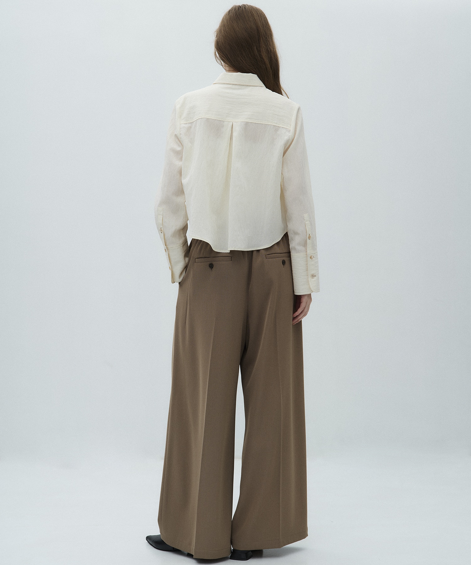 シルキーツイルアシメタックパンツ