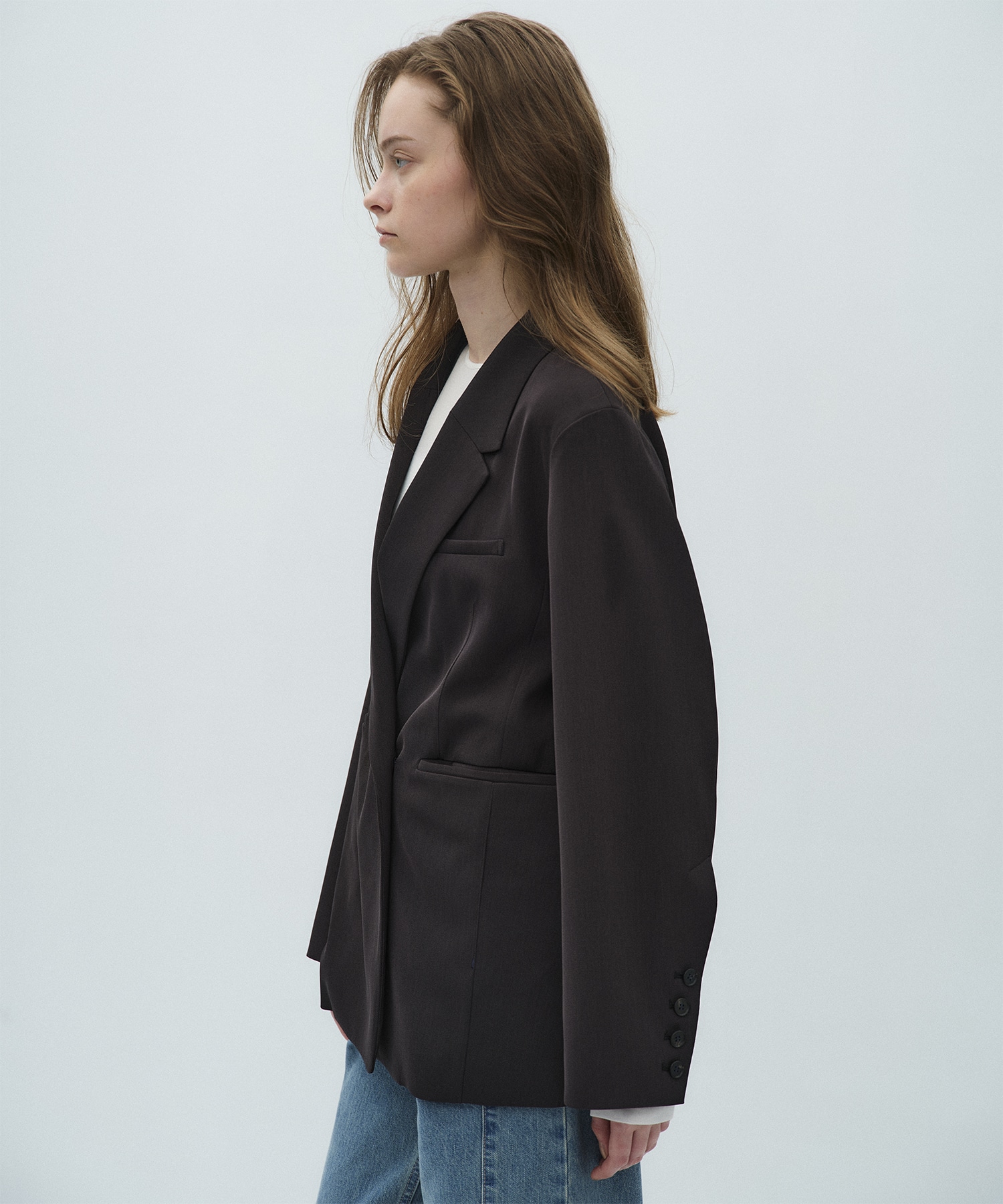 シルキーツイルダブルジャケット