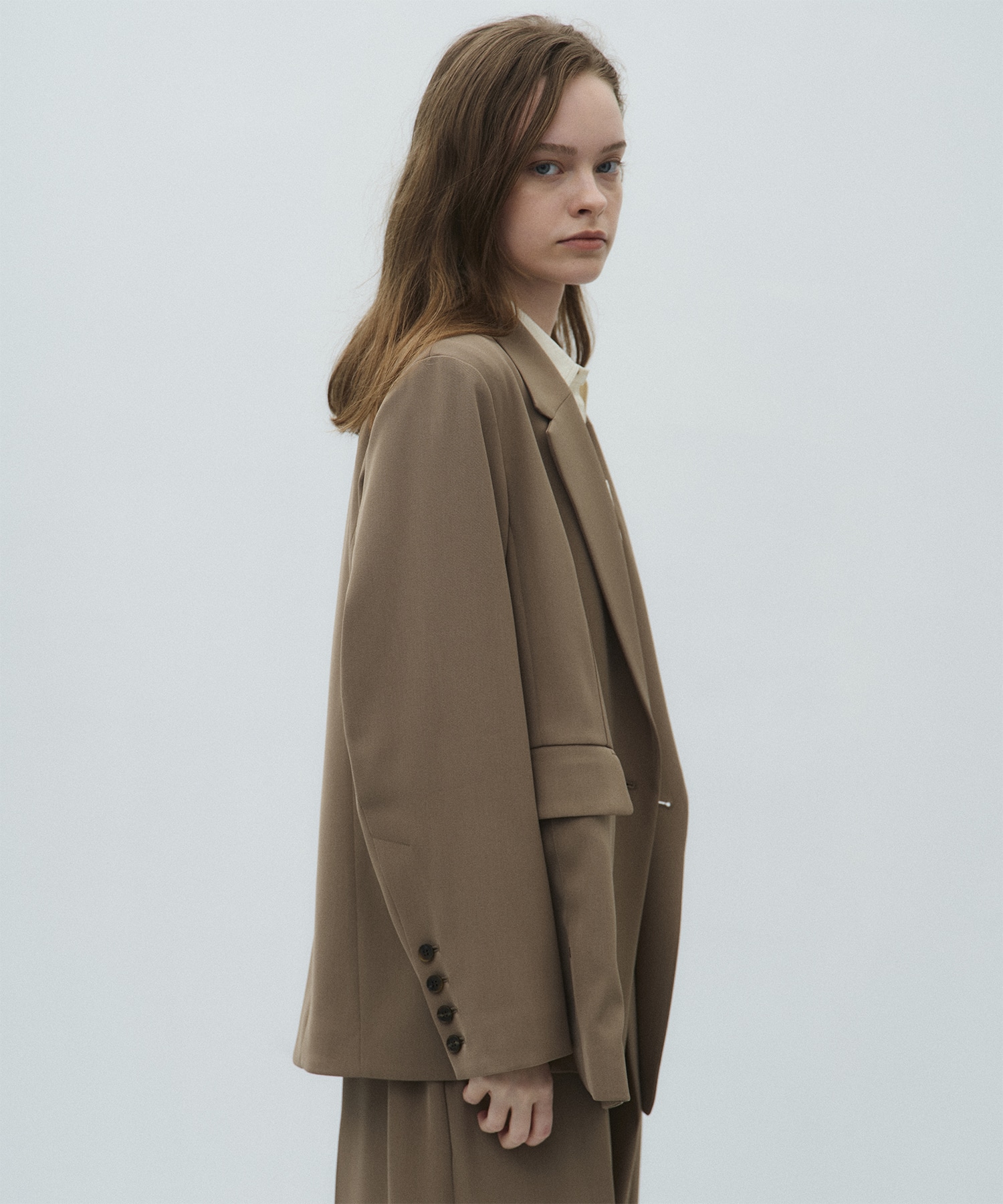 シルキーツイルダブルジャケット