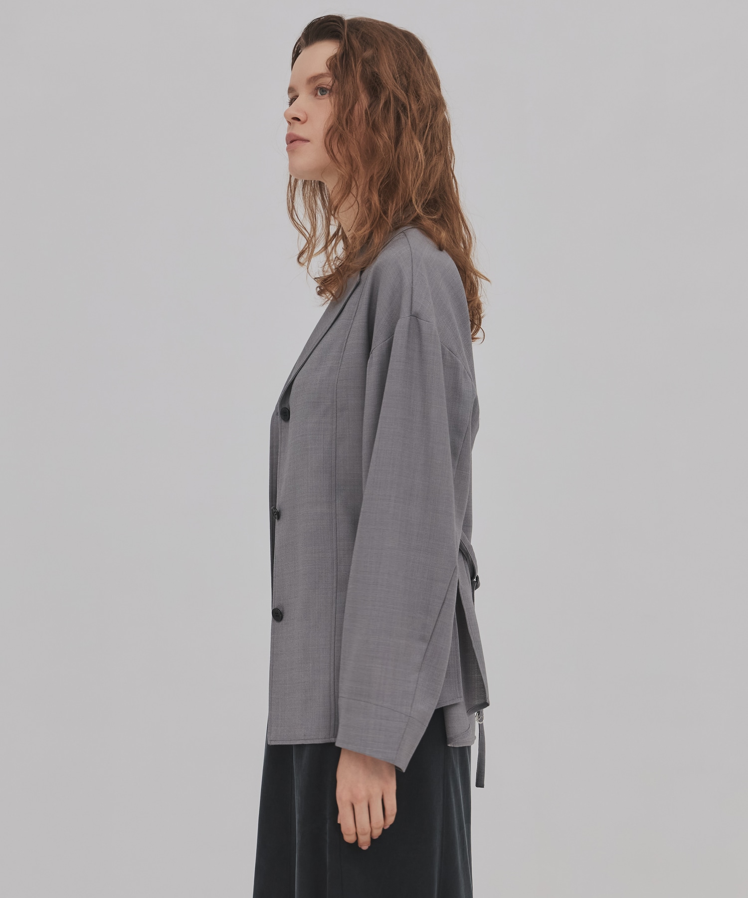 ウールジョーゼットジャケット