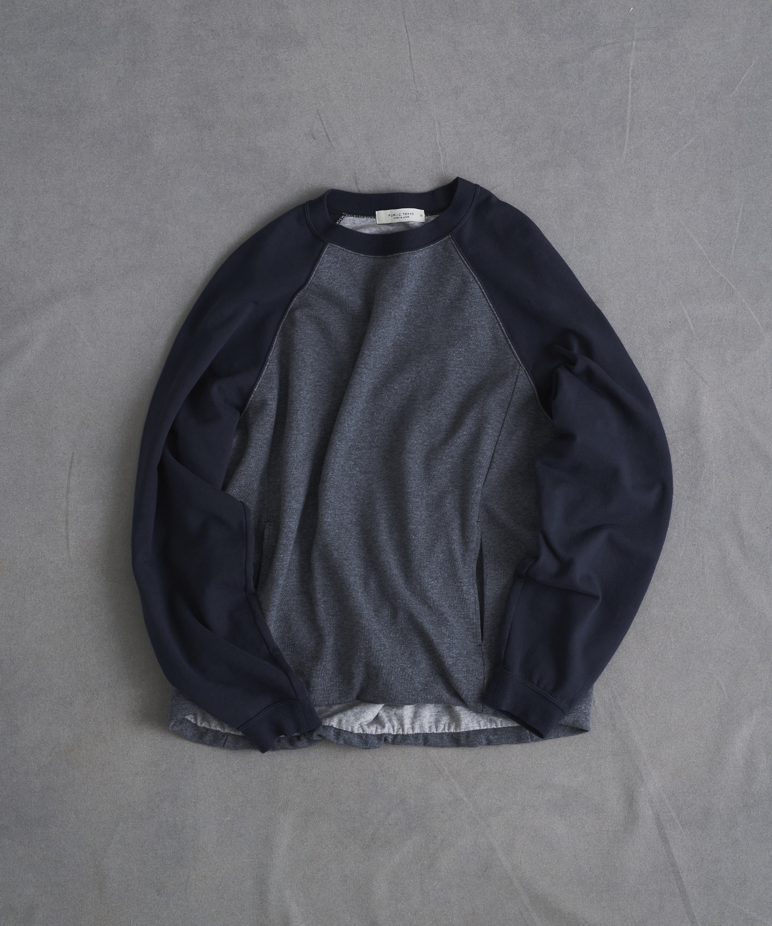 PUBLIC SWEATノンリブソフトスウェット