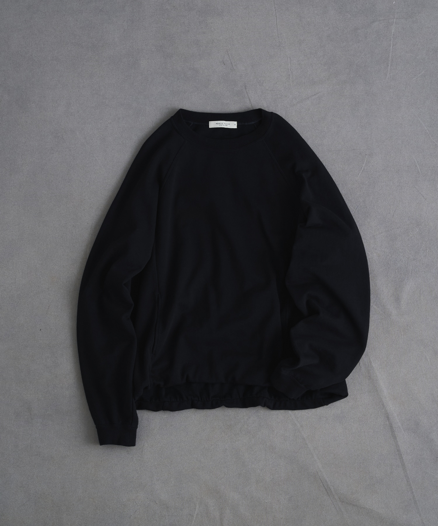 PUBLIC SWEATノンリブソフトスウェット