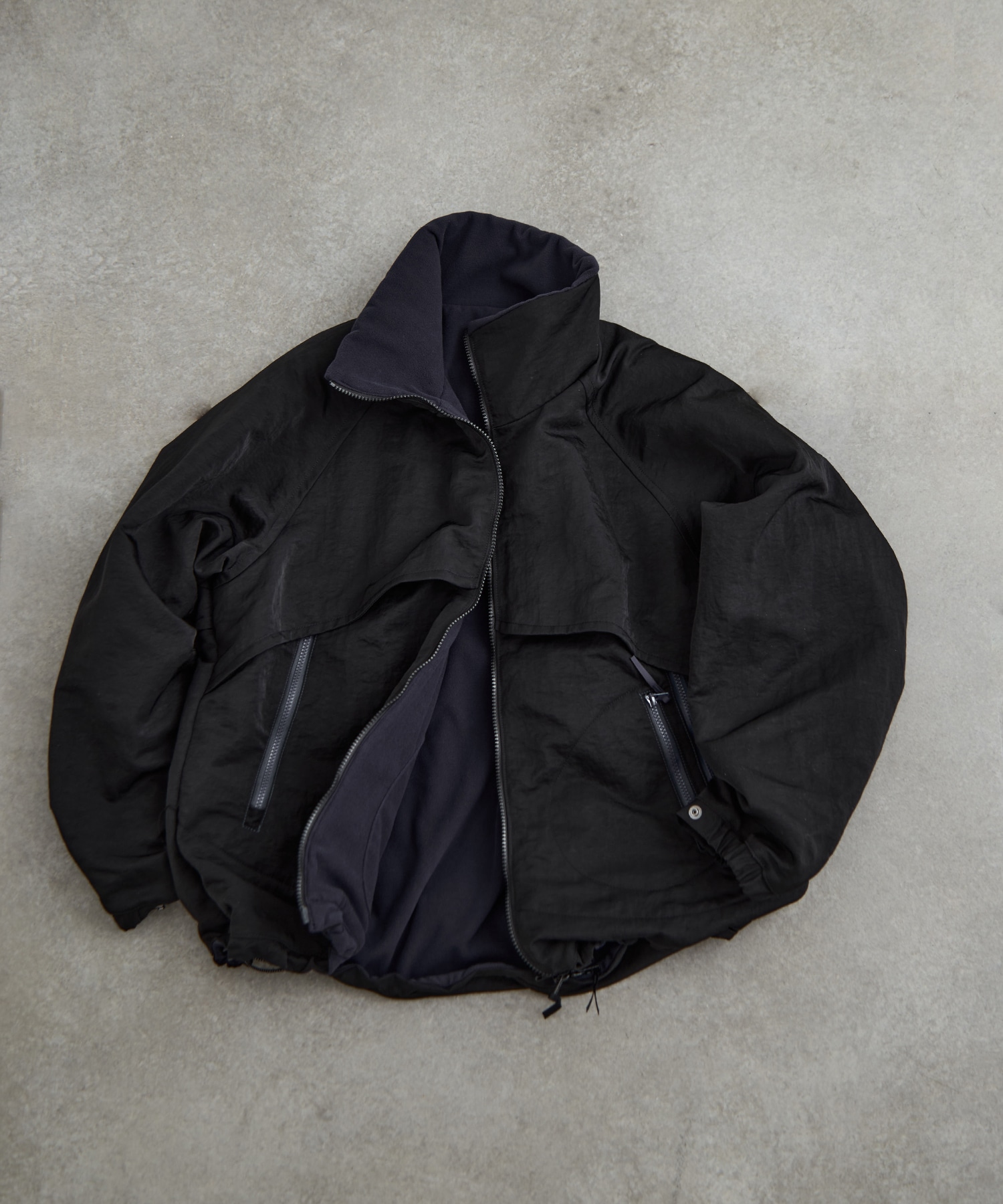 リバーシブルナイロンフリースBL