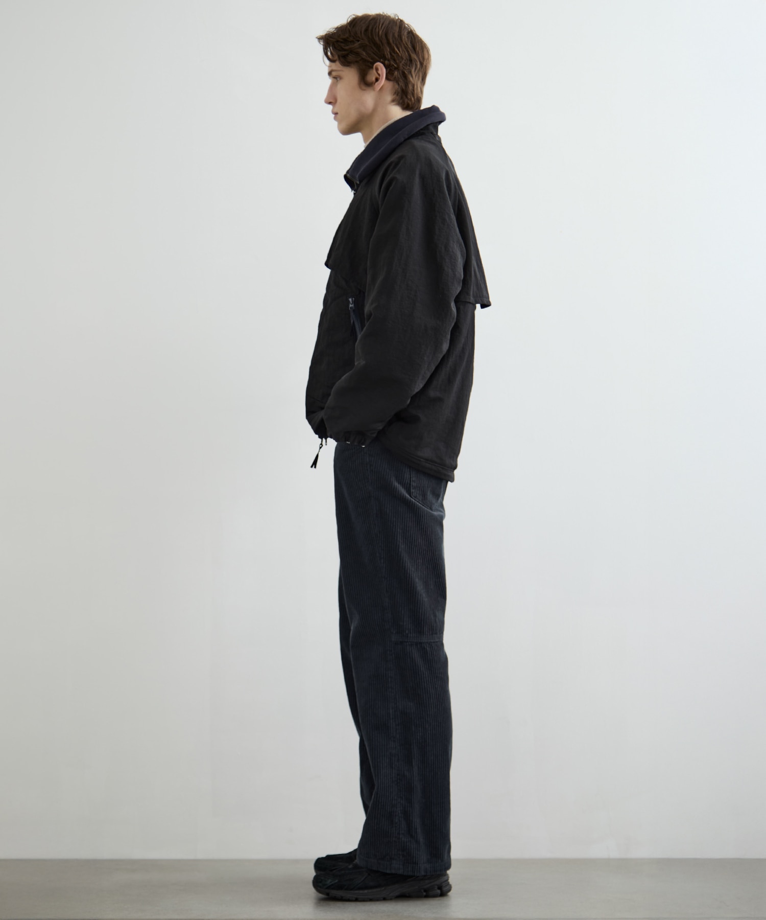 リバーシブルナイロンフリースBL