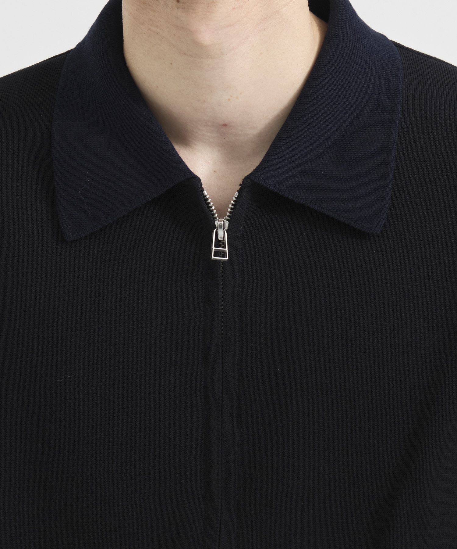 ジップビッグポケットポロカーデ