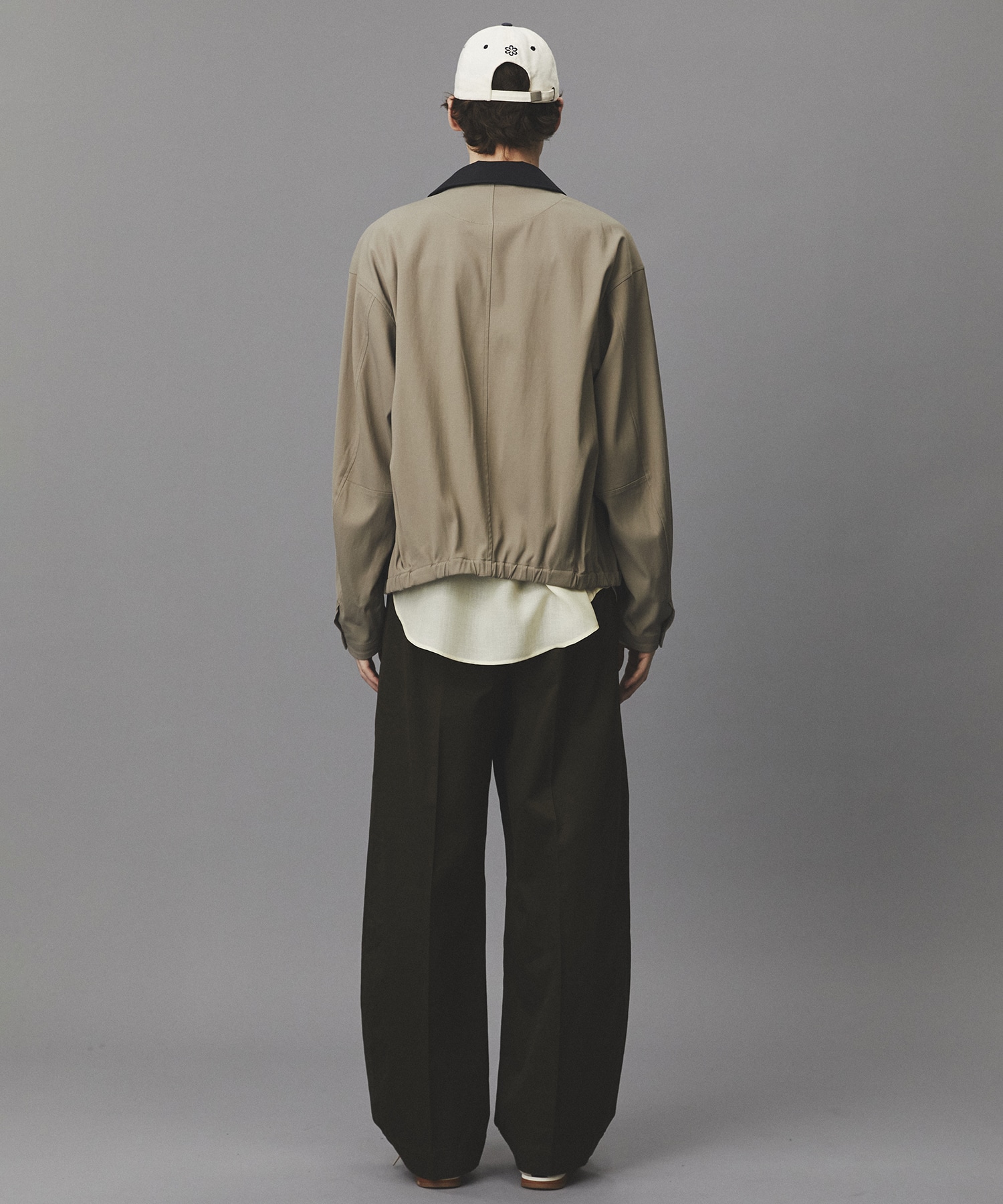 ブラッシュドカラーオーバーコーチブルゾン