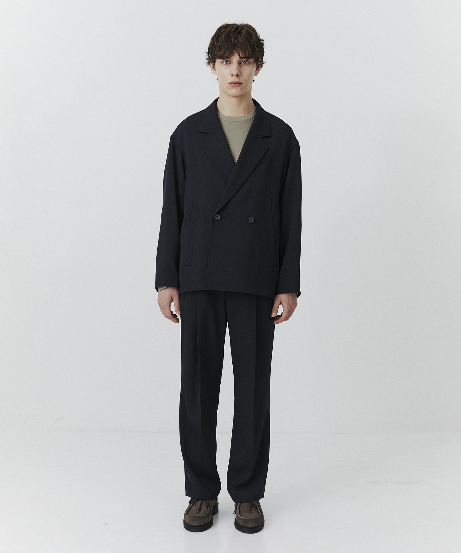 【WEB限定】AQUA WOOLカルゼダブルセットアップ