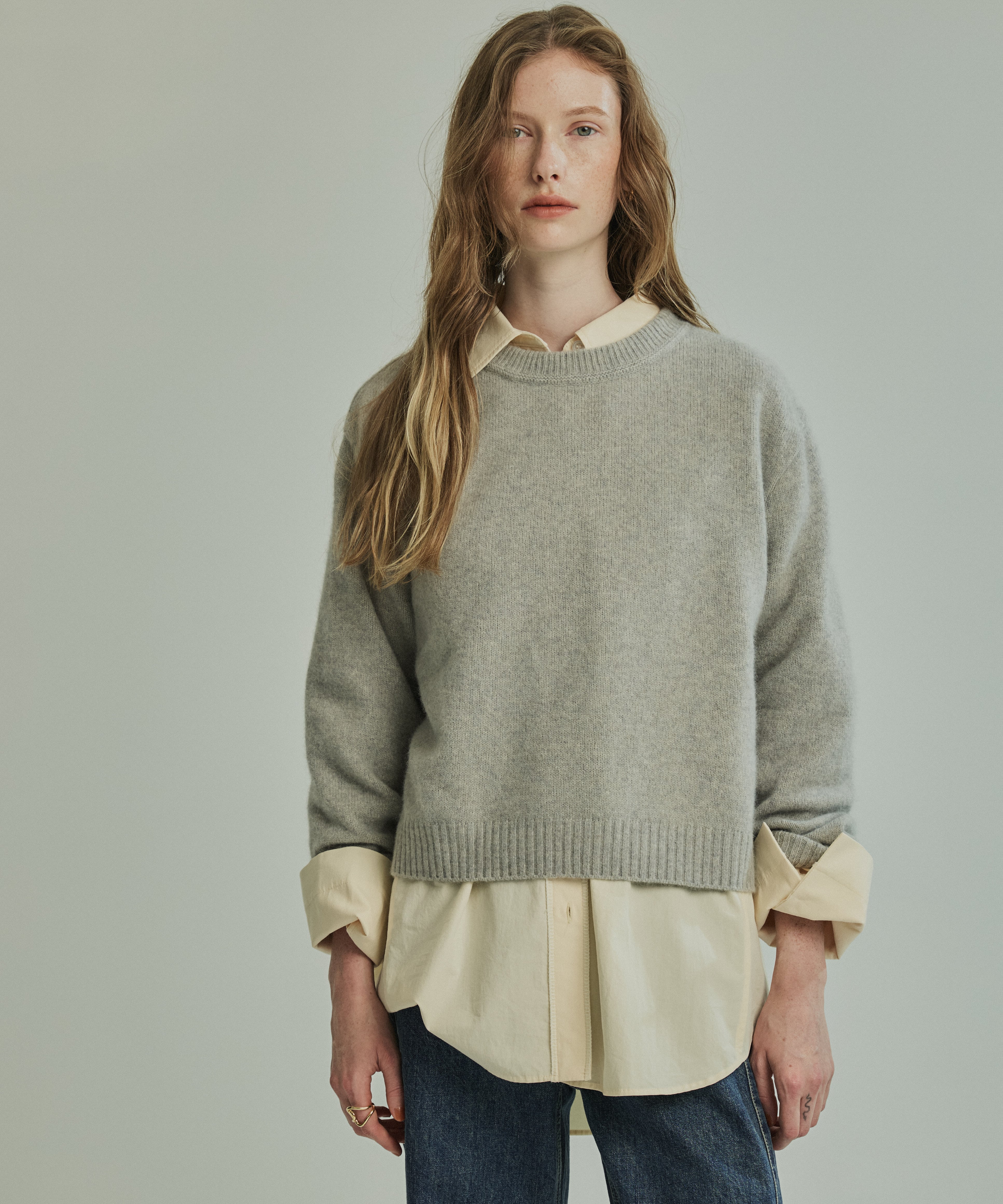 クラフトステッチオーバーシャツ