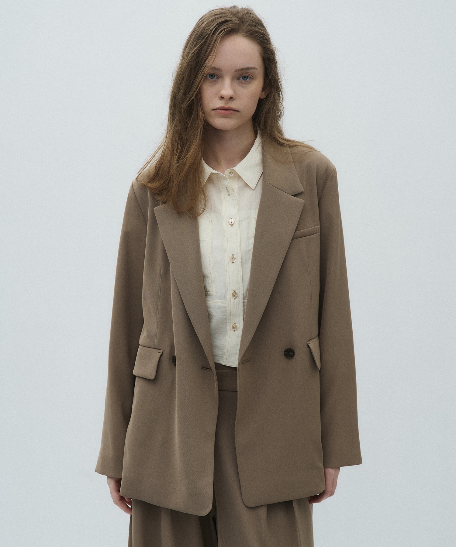 ダブルポケットレーヨンショートシャツ