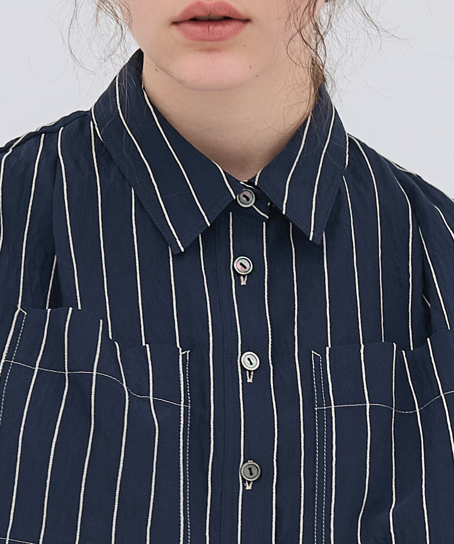 ダブルポケットレーヨンショートシャツ