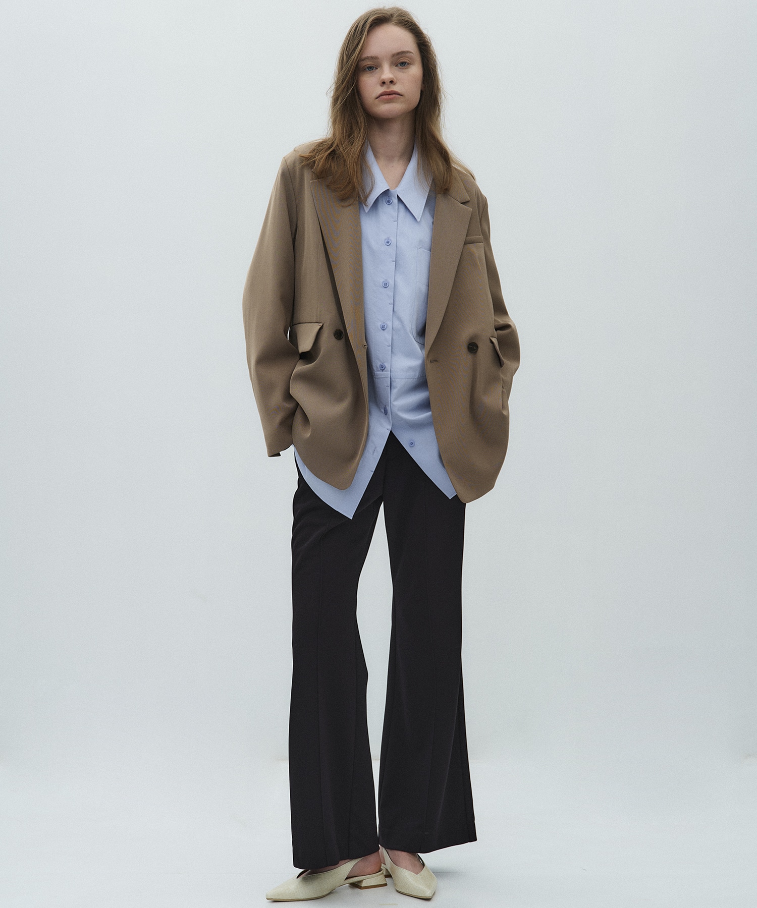 シングルポケットオーバーシャツ