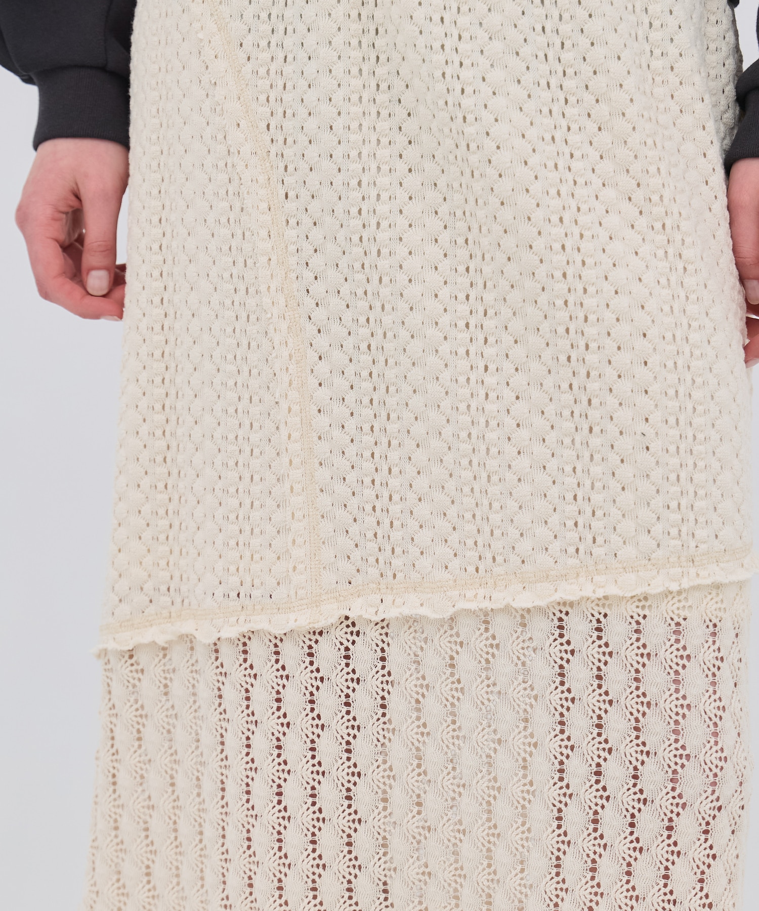 コットンレースマーメイドスカート