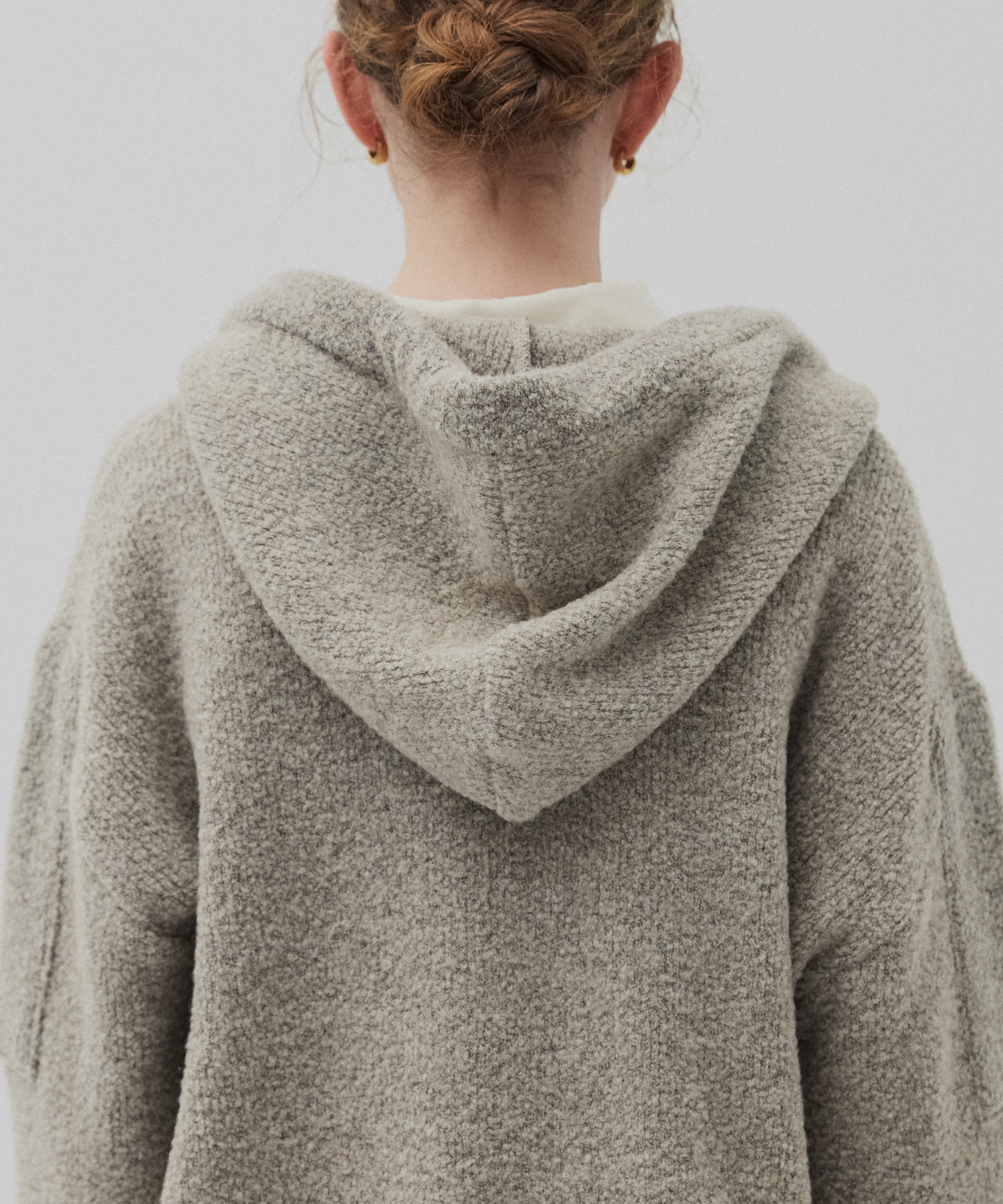 ルーズニットフーディ