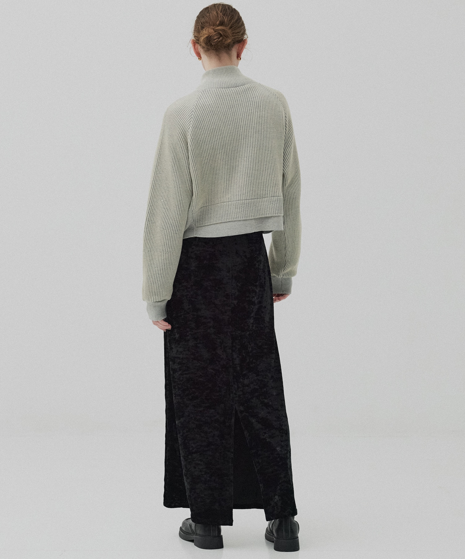 ベロアナロースカート