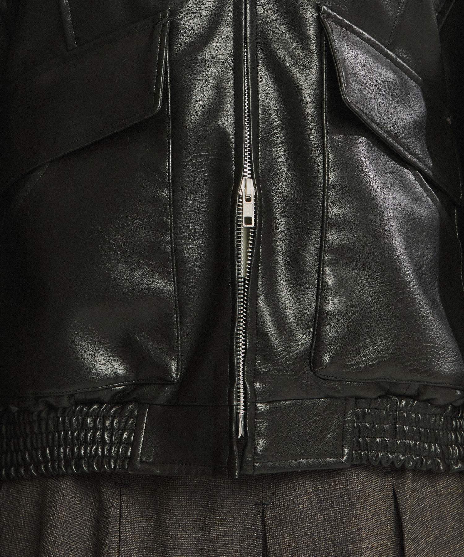 【再入荷】フローヨークレザーブルゾン