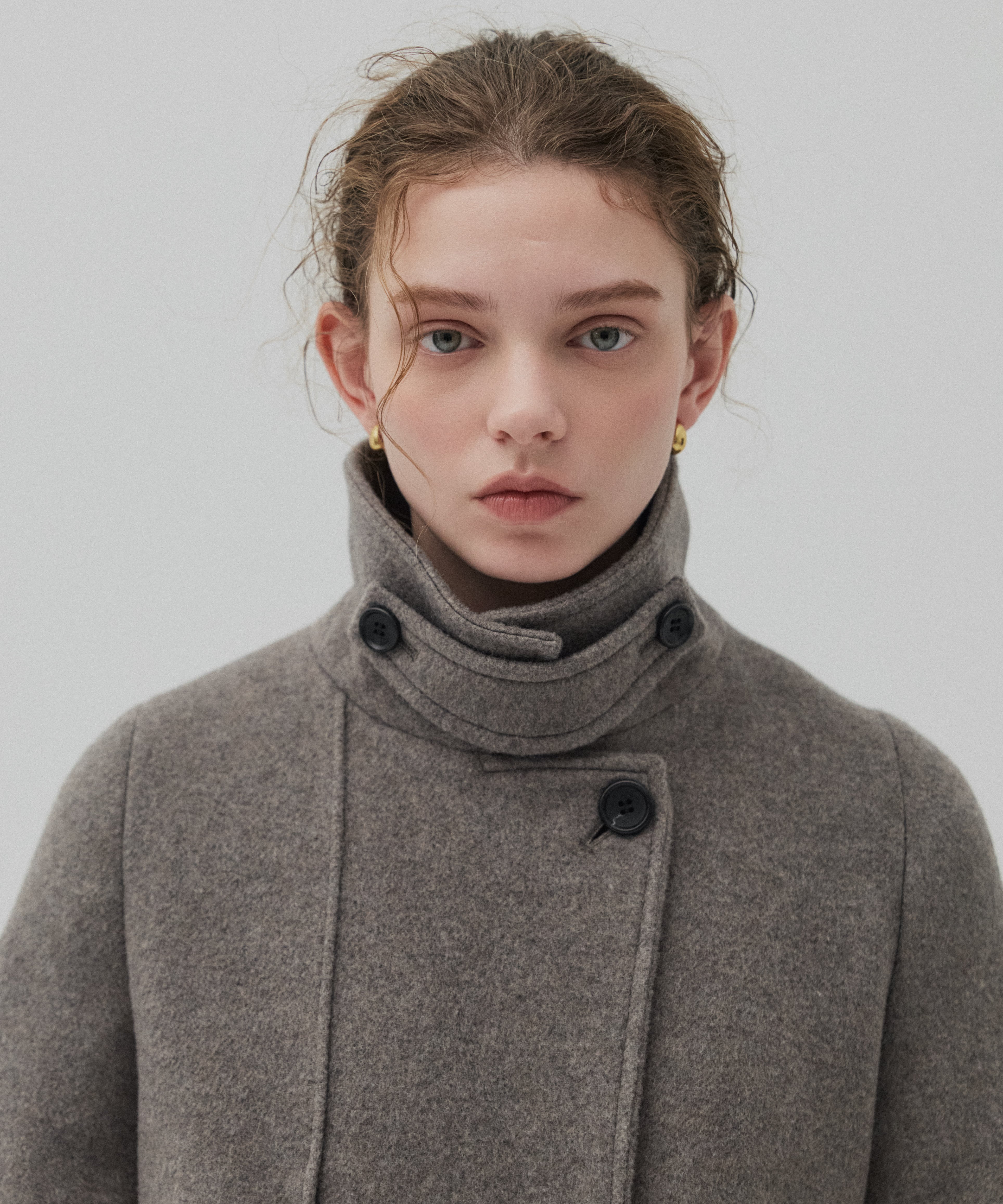 〈残りわずか〉LAMBSアシメオーバーヨークコート