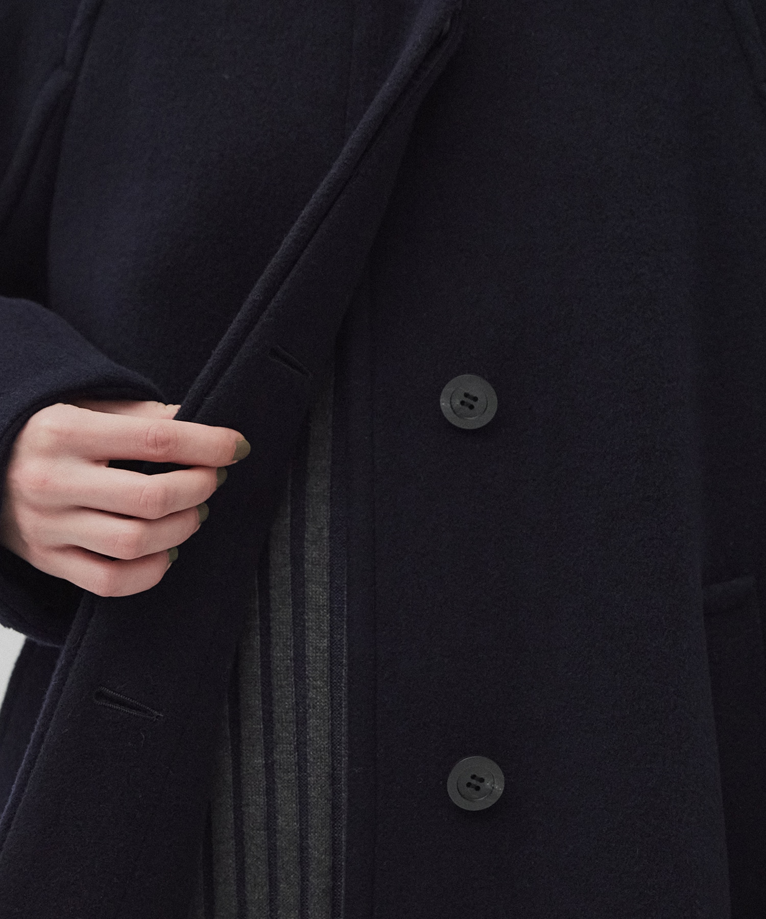 SUPER140スタンドカラーコート