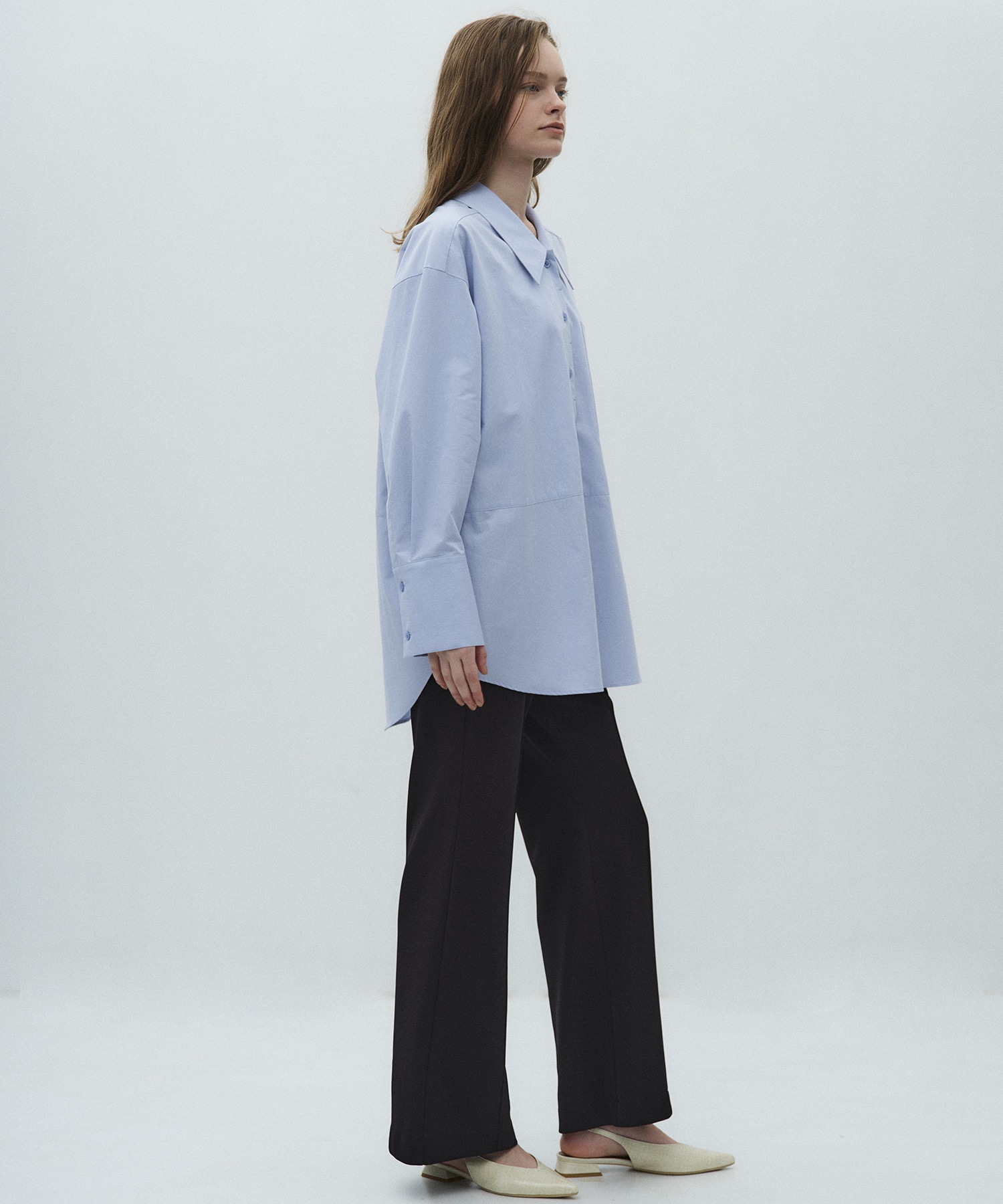 ストレッチハイライズフレアパンツ