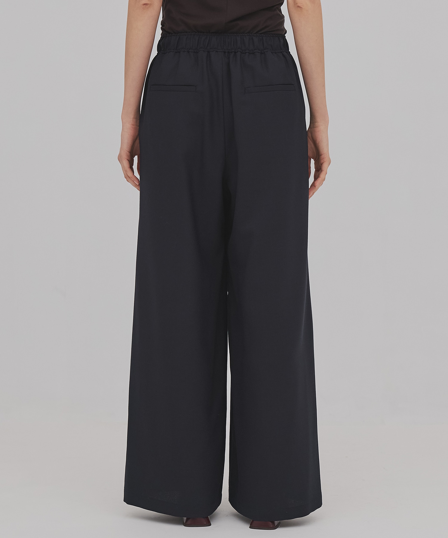 ウールジョーゼットパンツ