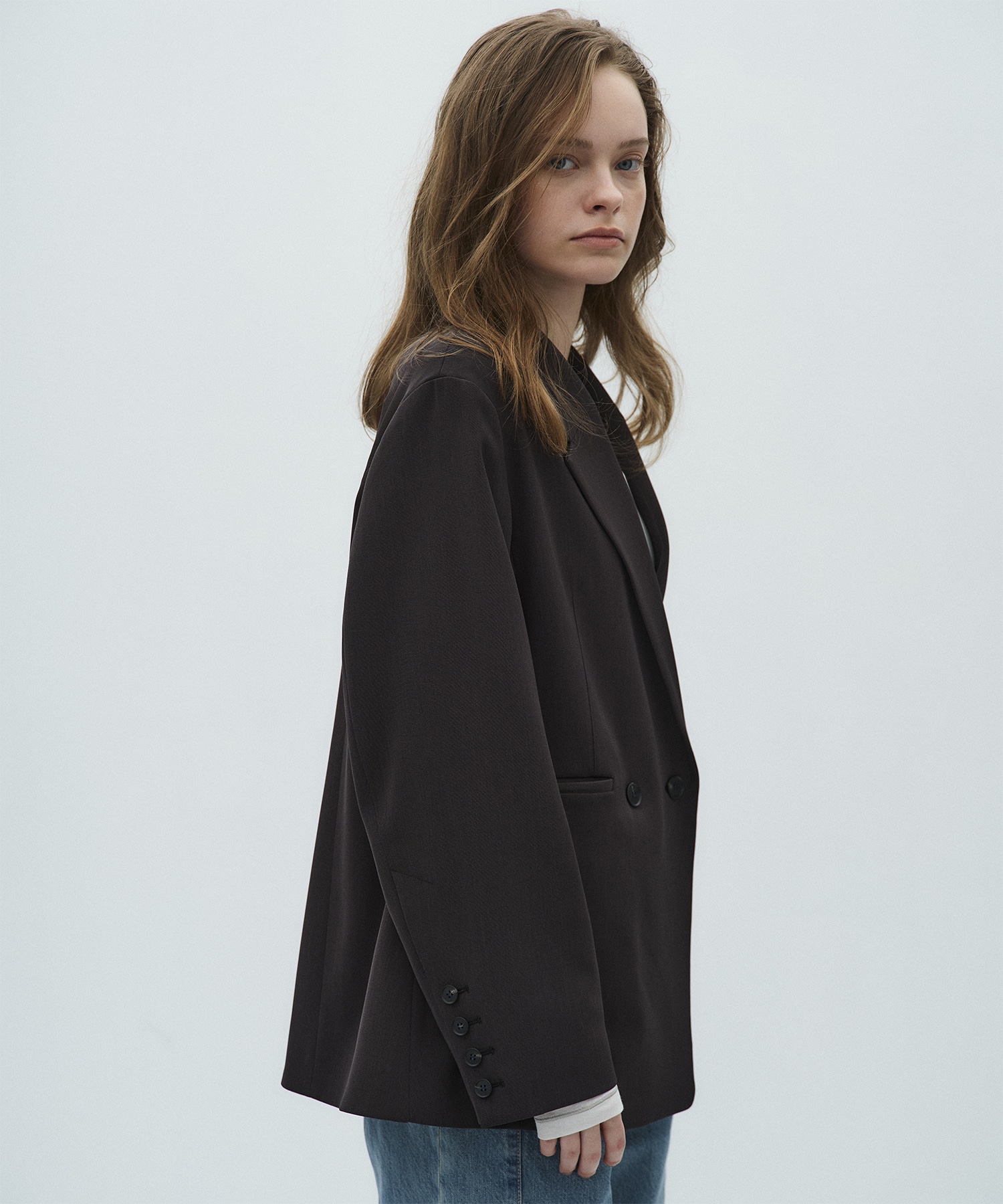 シルキーツイルダブルジャケット