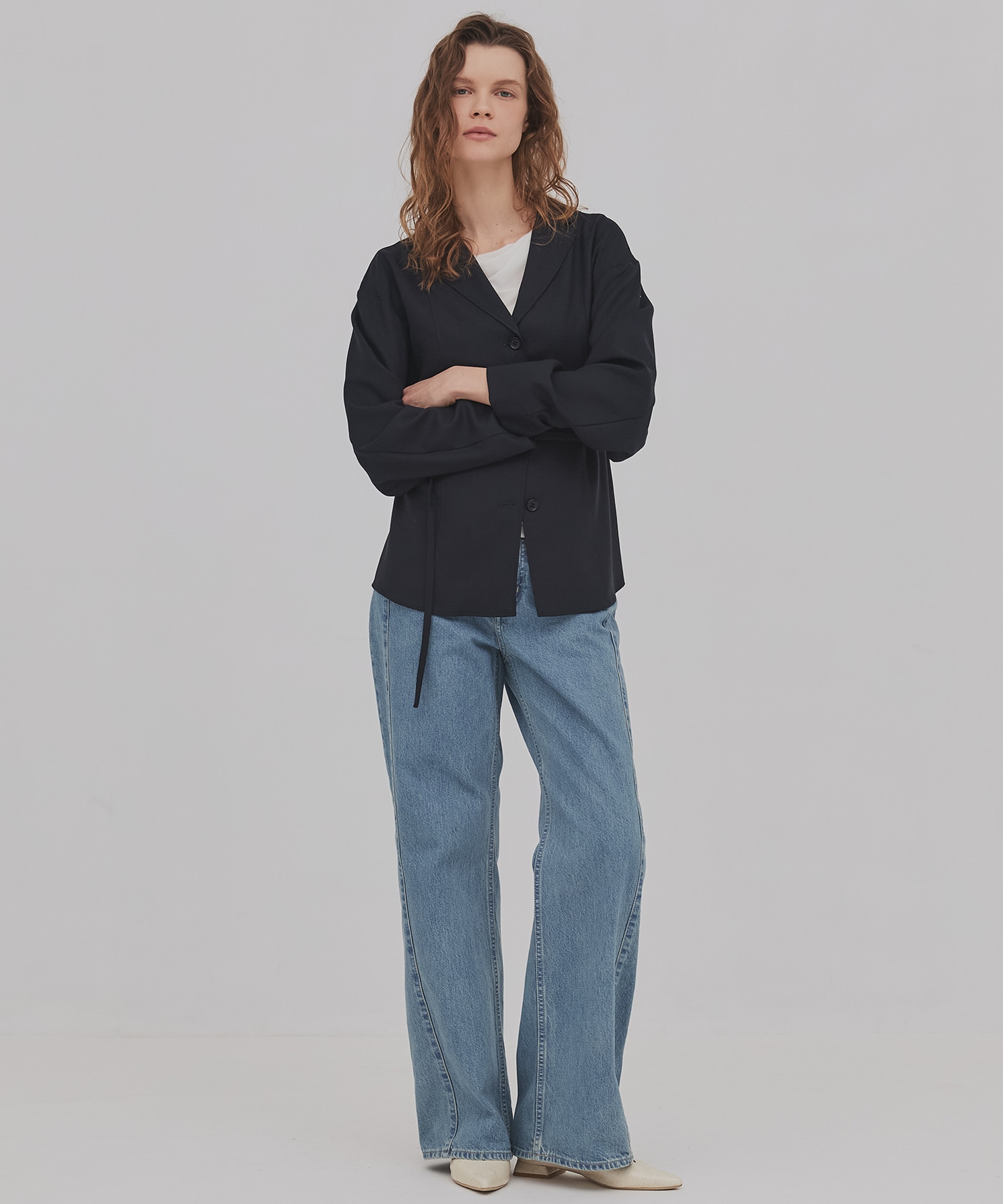 ウールジョーゼットジャケット