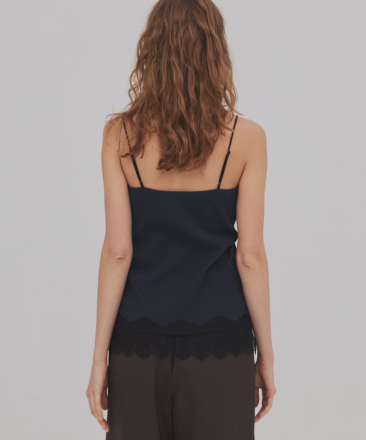 レーストリムキャミソール