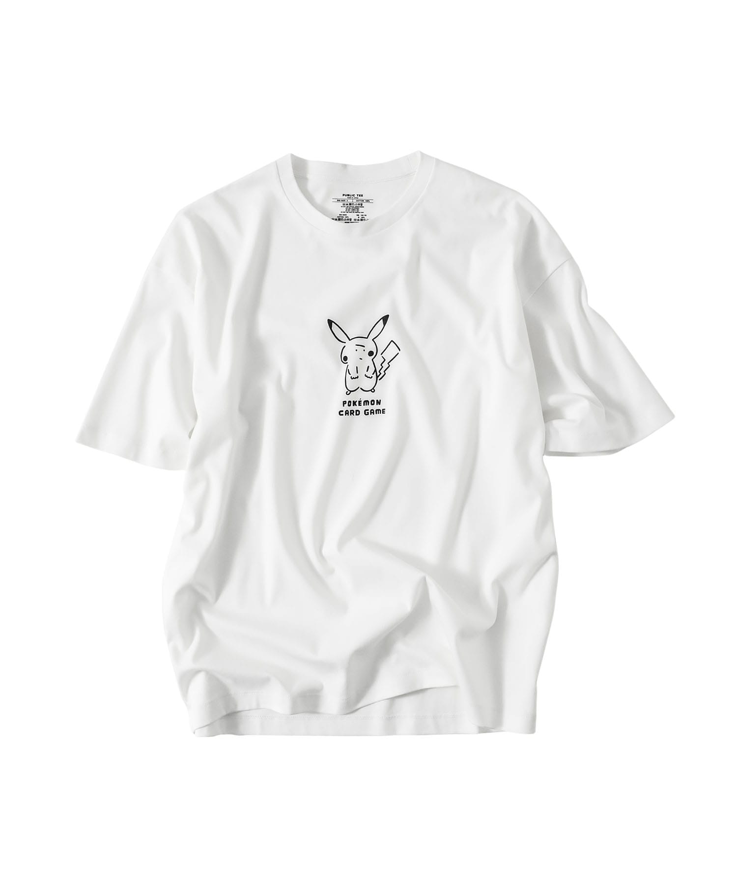 ピカチュウ Tee 3 White Men Public Tokyo Online Store