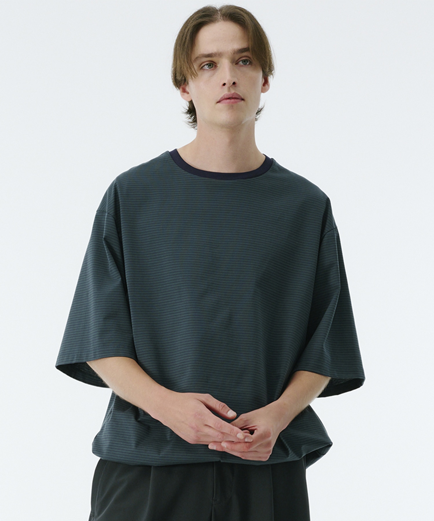 ビューティーコットンコードボーダーTEE