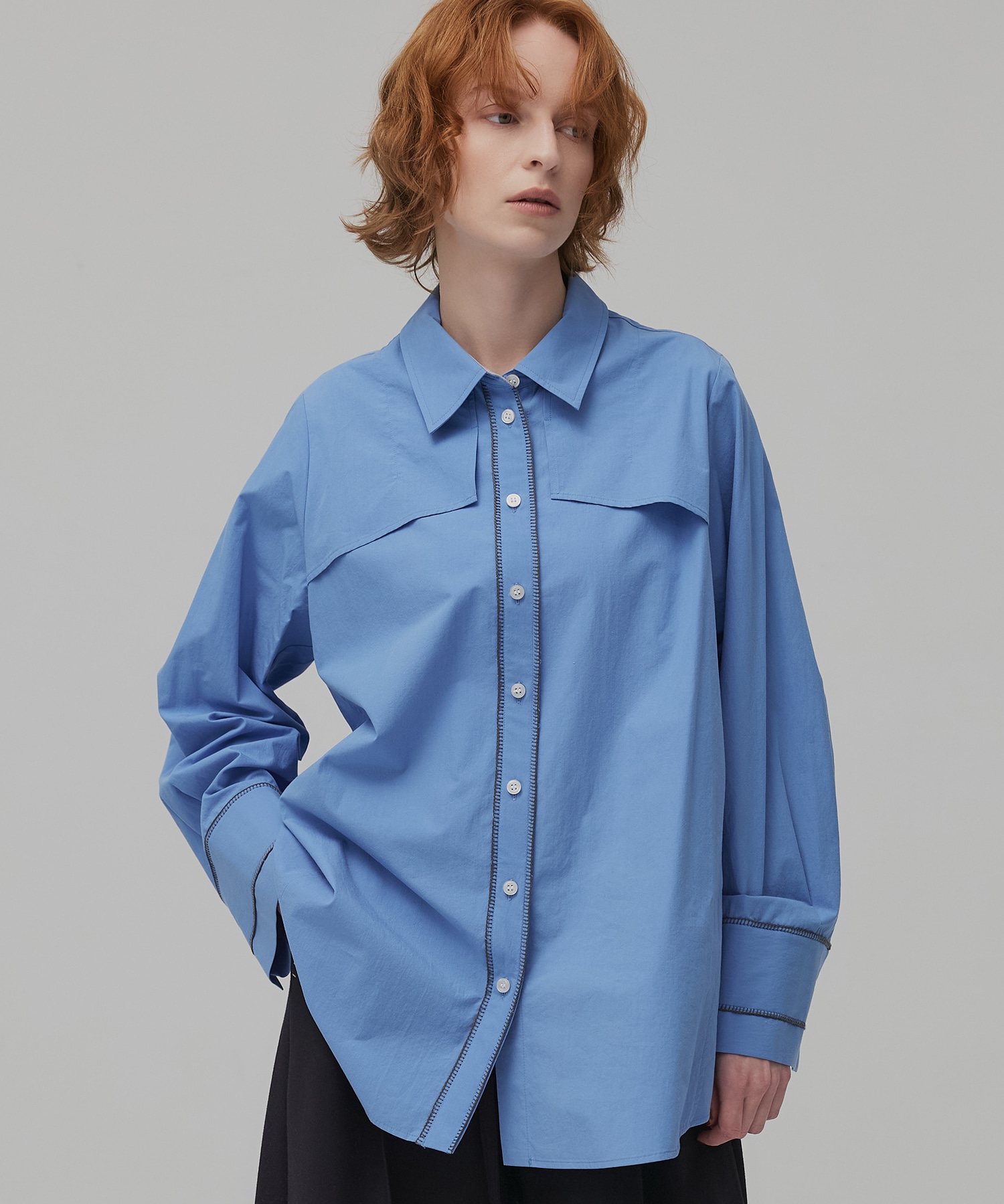 クラフトステッチオーバーシャツ