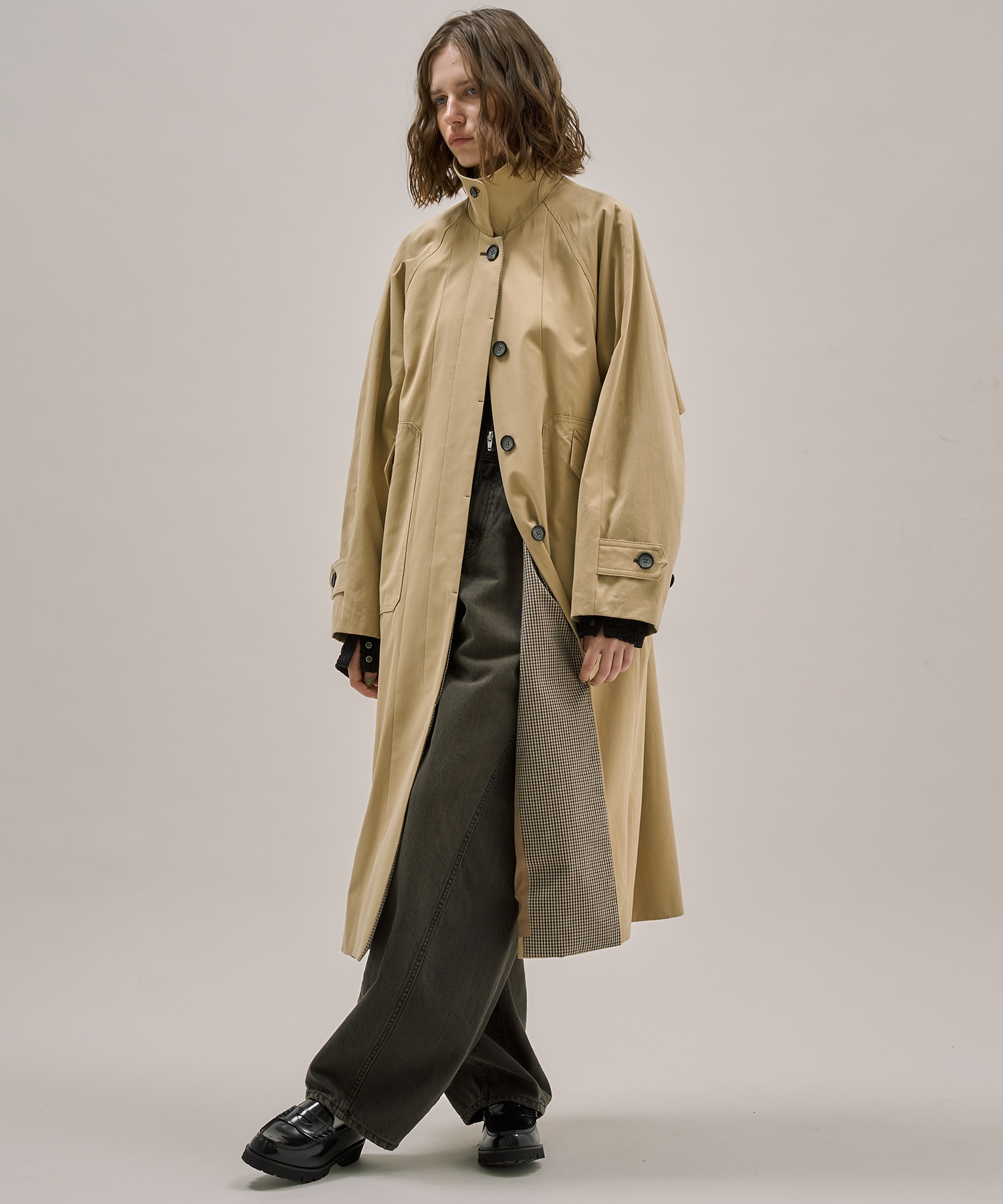 ストレートラインステンカラーコート