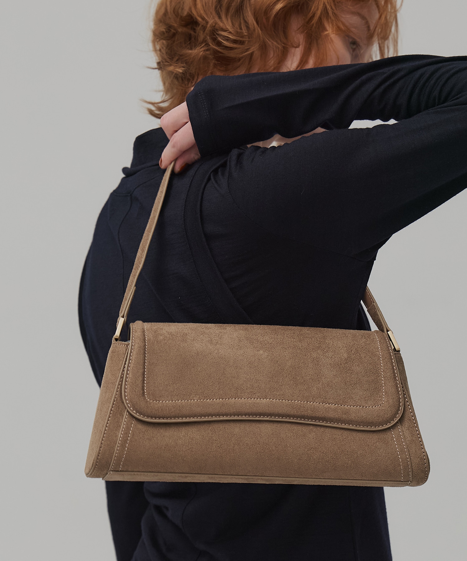 エコスウェードフラップBAG