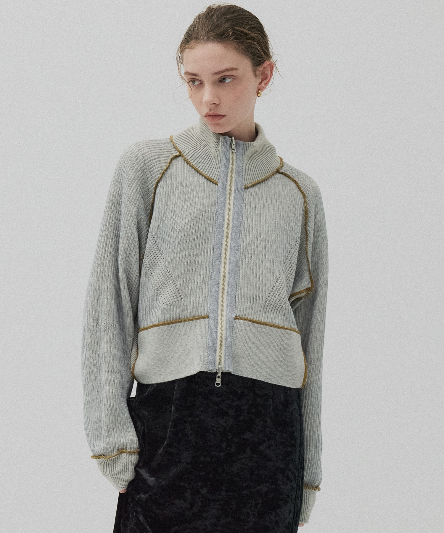 ダブルリブリバードライバーズニット