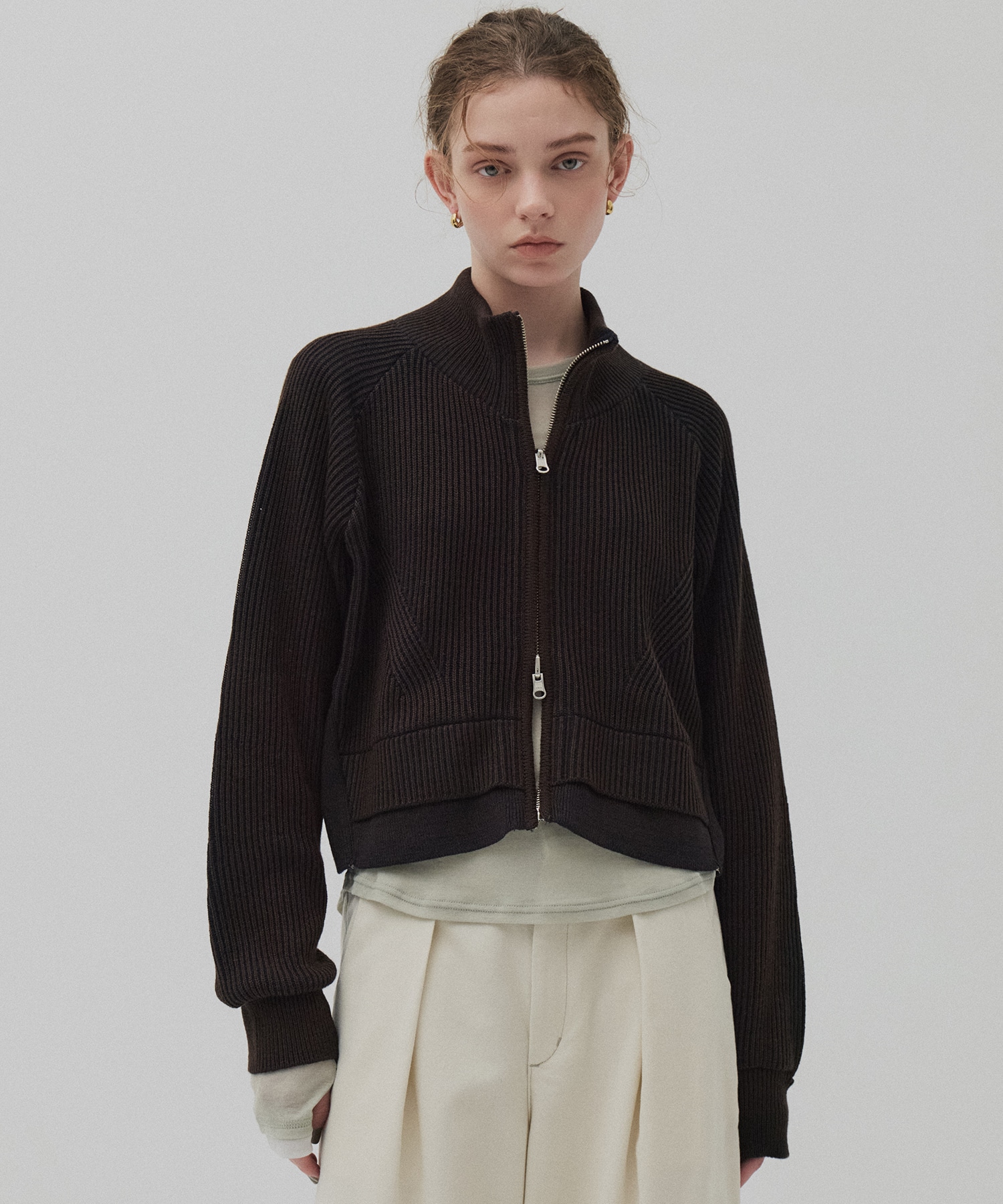 ダブルリブリバードライバーズニット