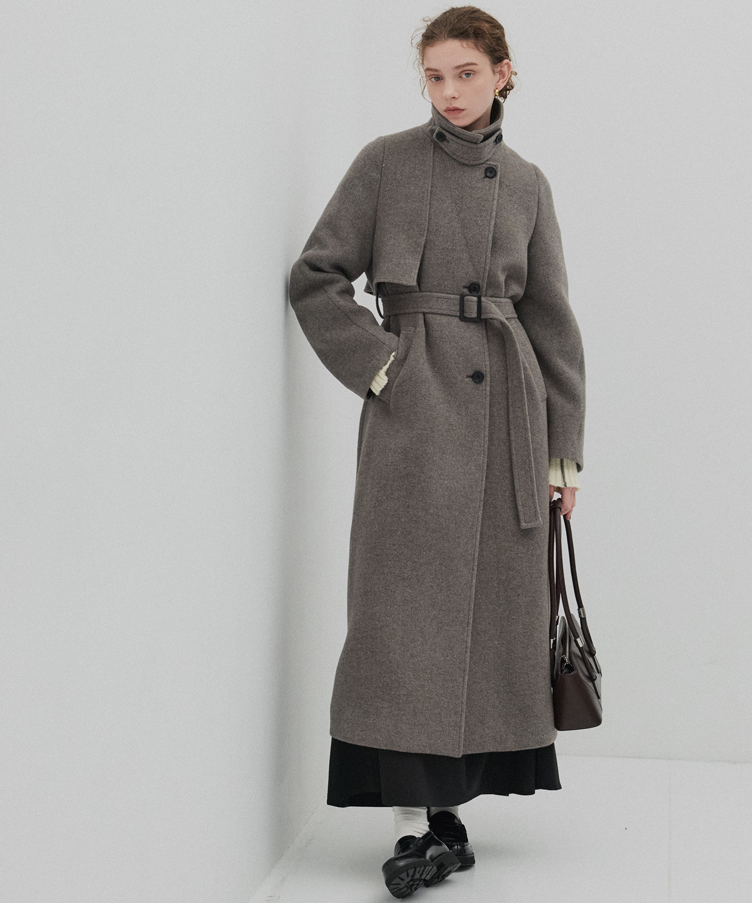 LAMBSアシメオーバーヨークコート