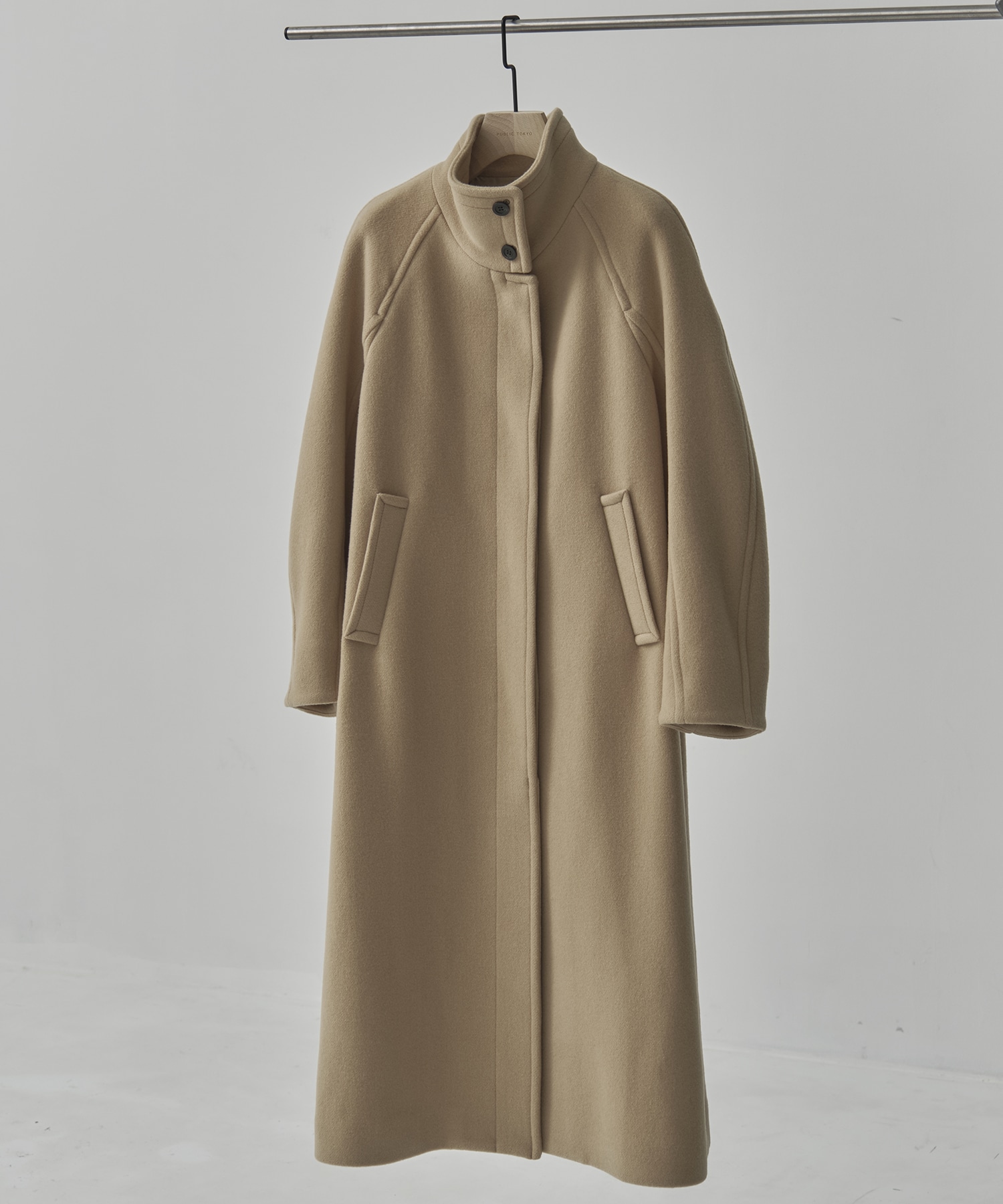 SUPER140スタンドカラーコート