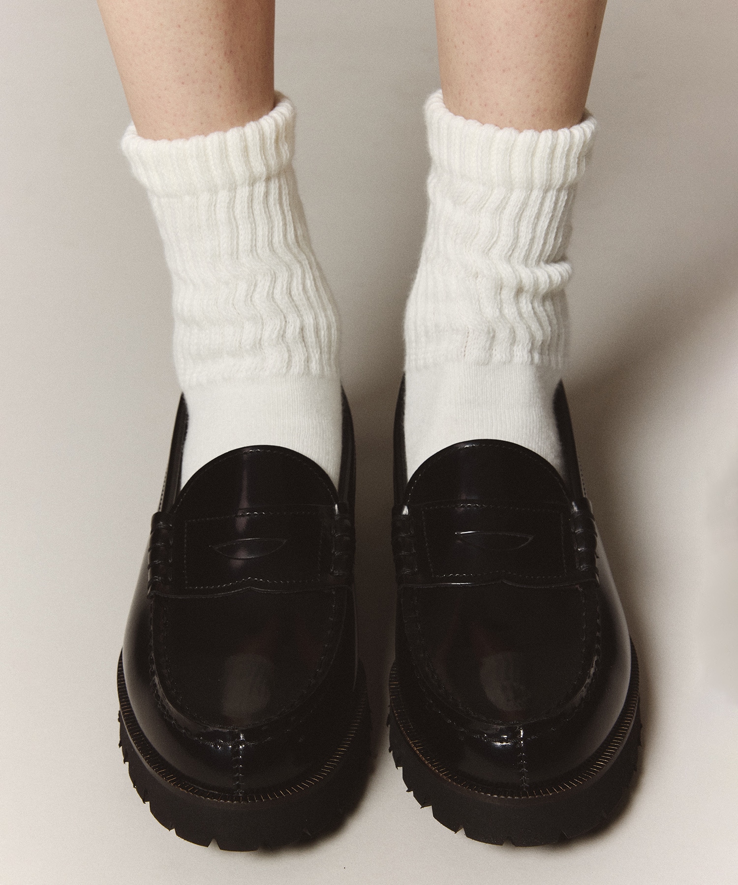 ×HARUTAトラックソールローファー