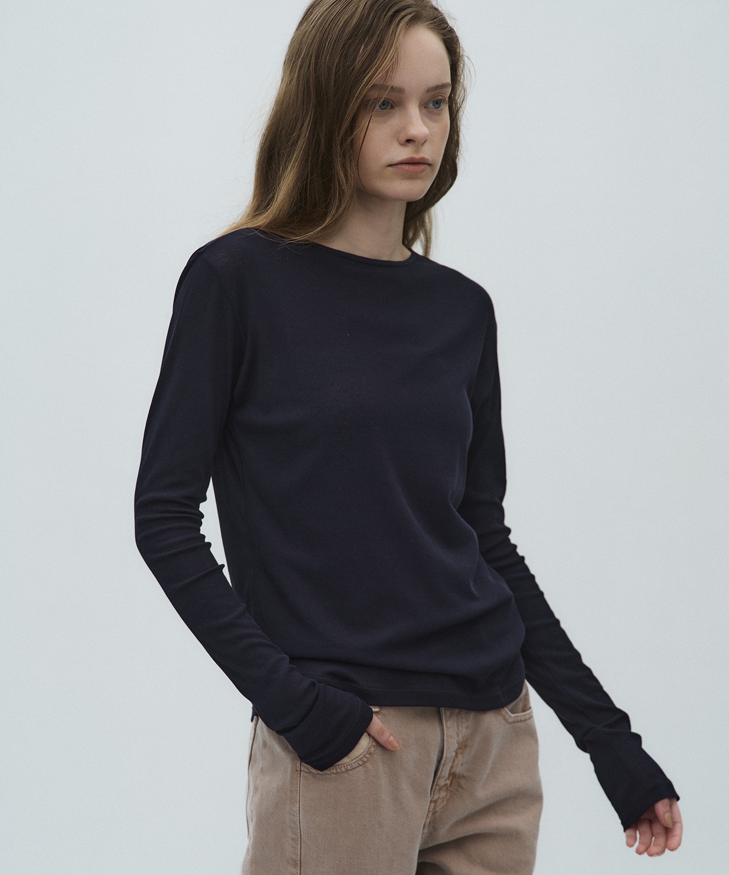 ミニマルコットンシアーTOP