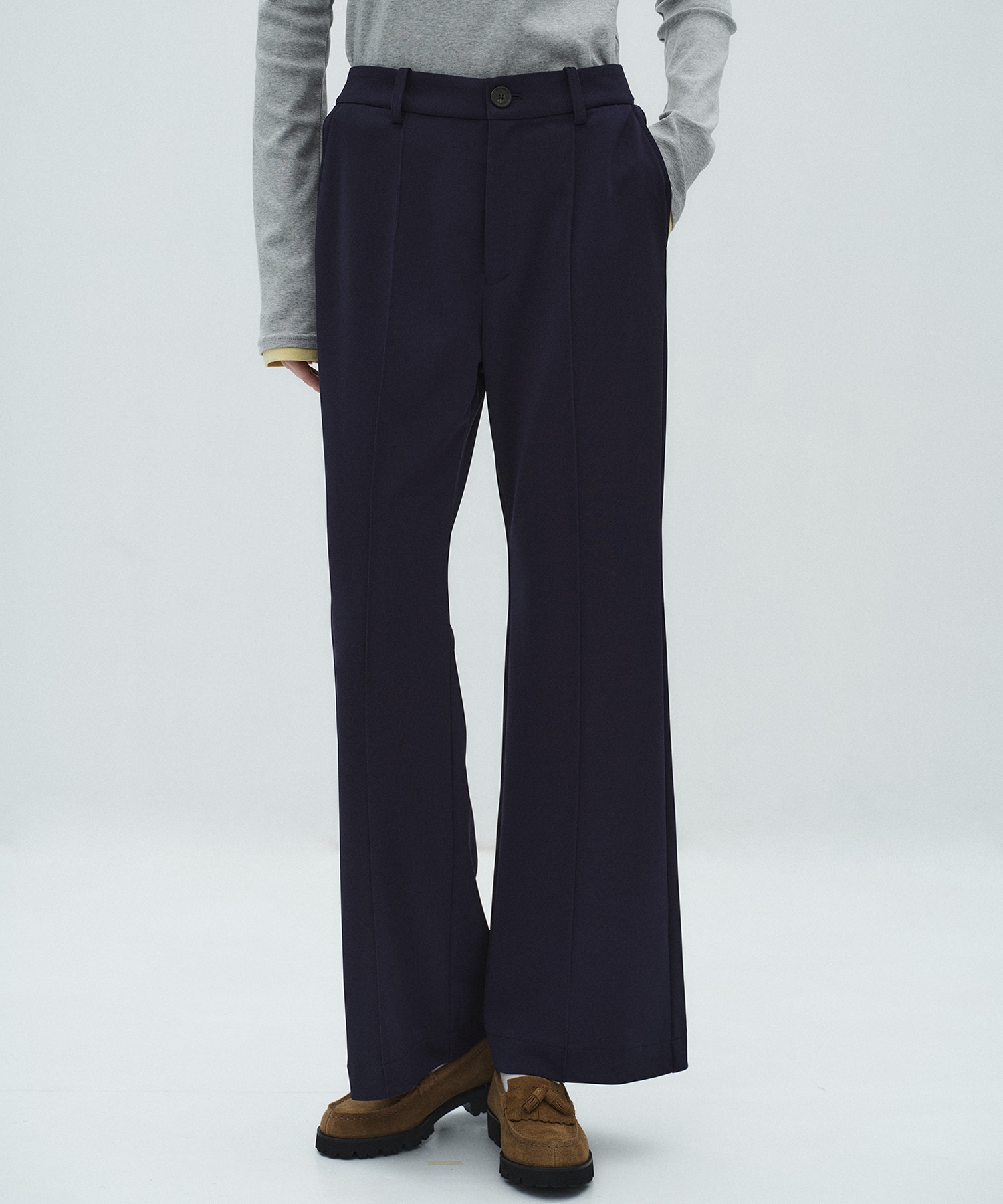 ストレッチハイライズフレアパンツ