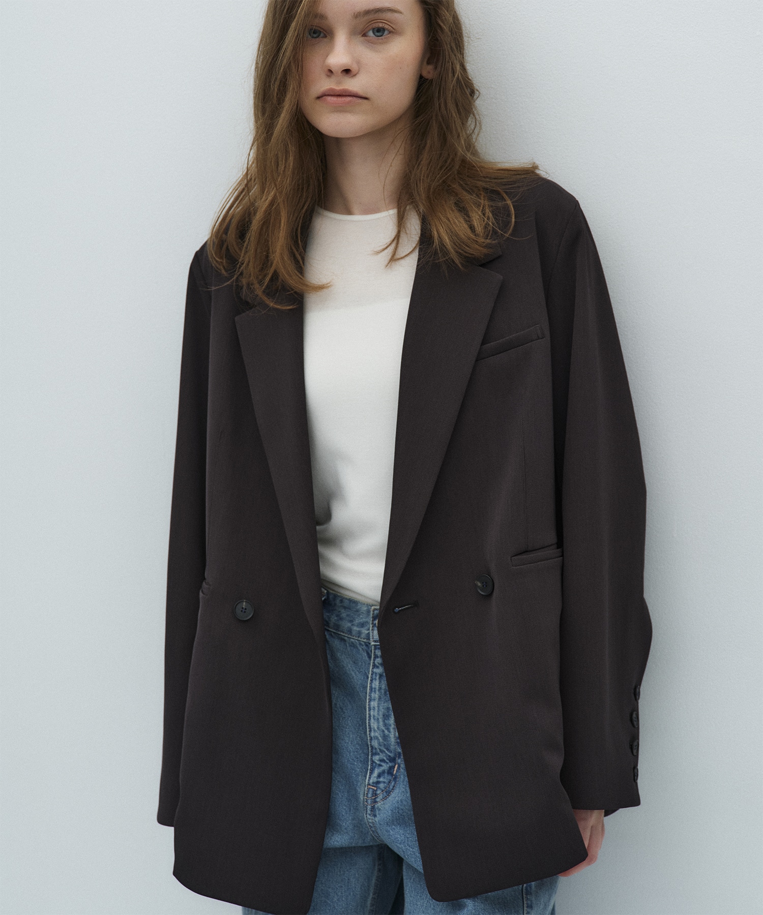 シルキーツイルダブルジャケット