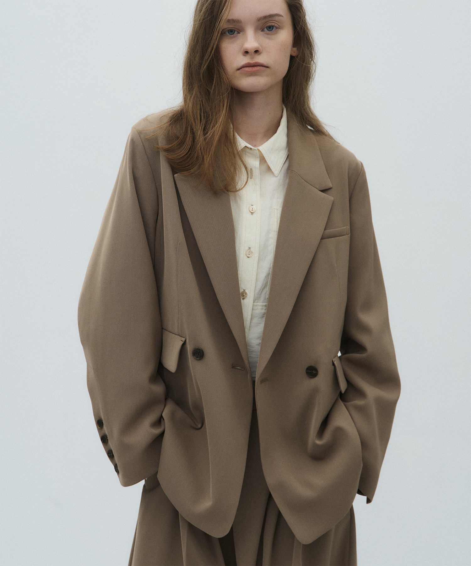 シルキーツイルダブルジャケット