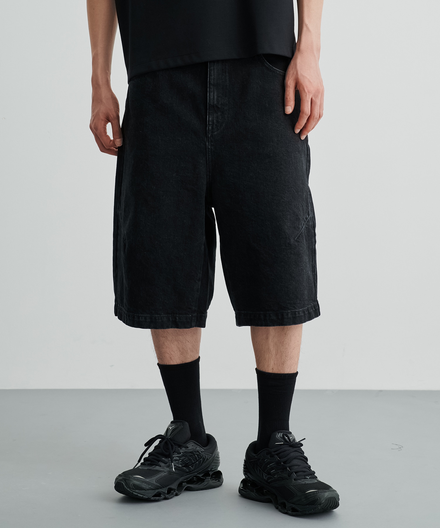 PUBLIC DENIM バギーデニムショートパンツ