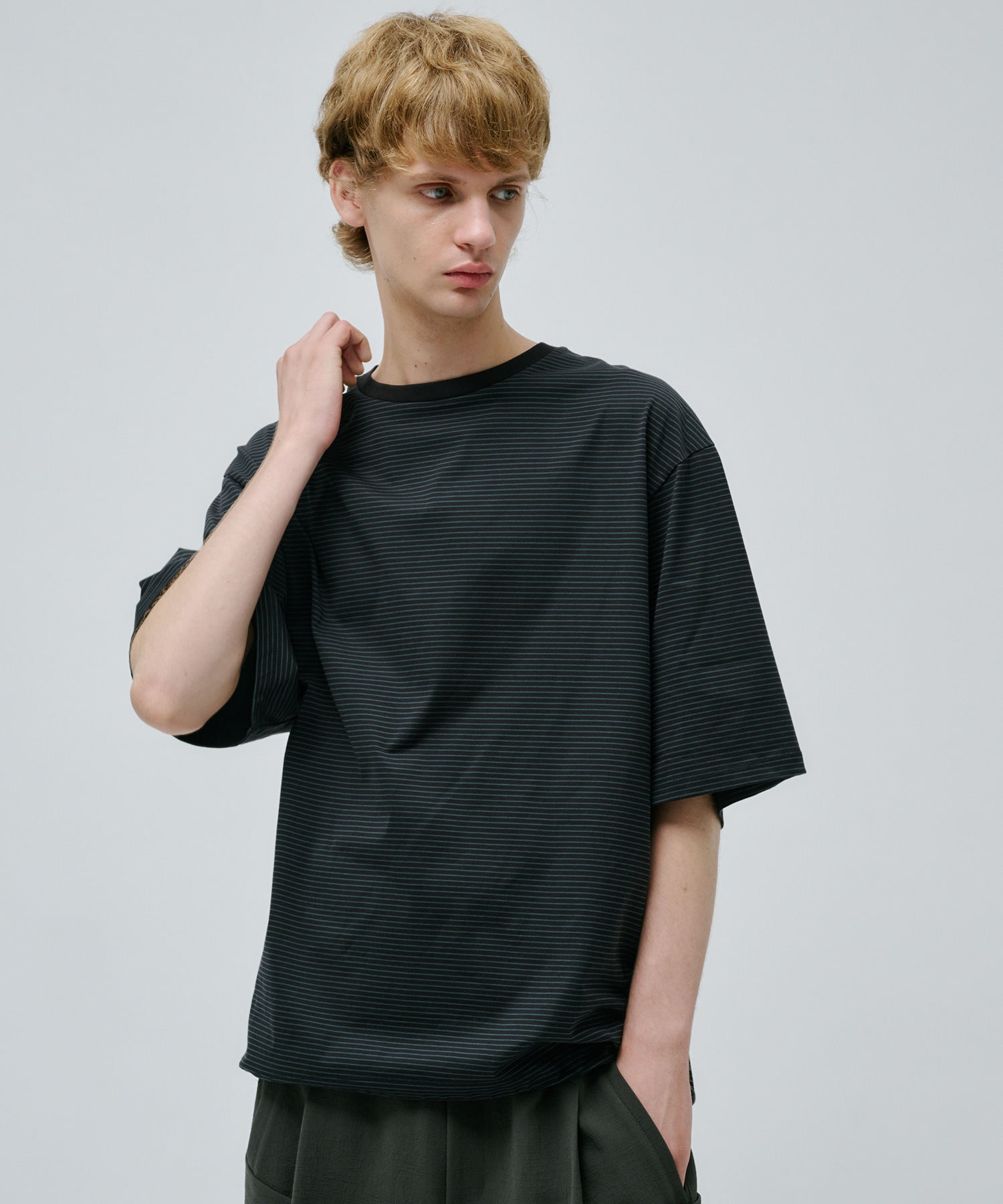 ビューティーコットンコードボーダーTEE