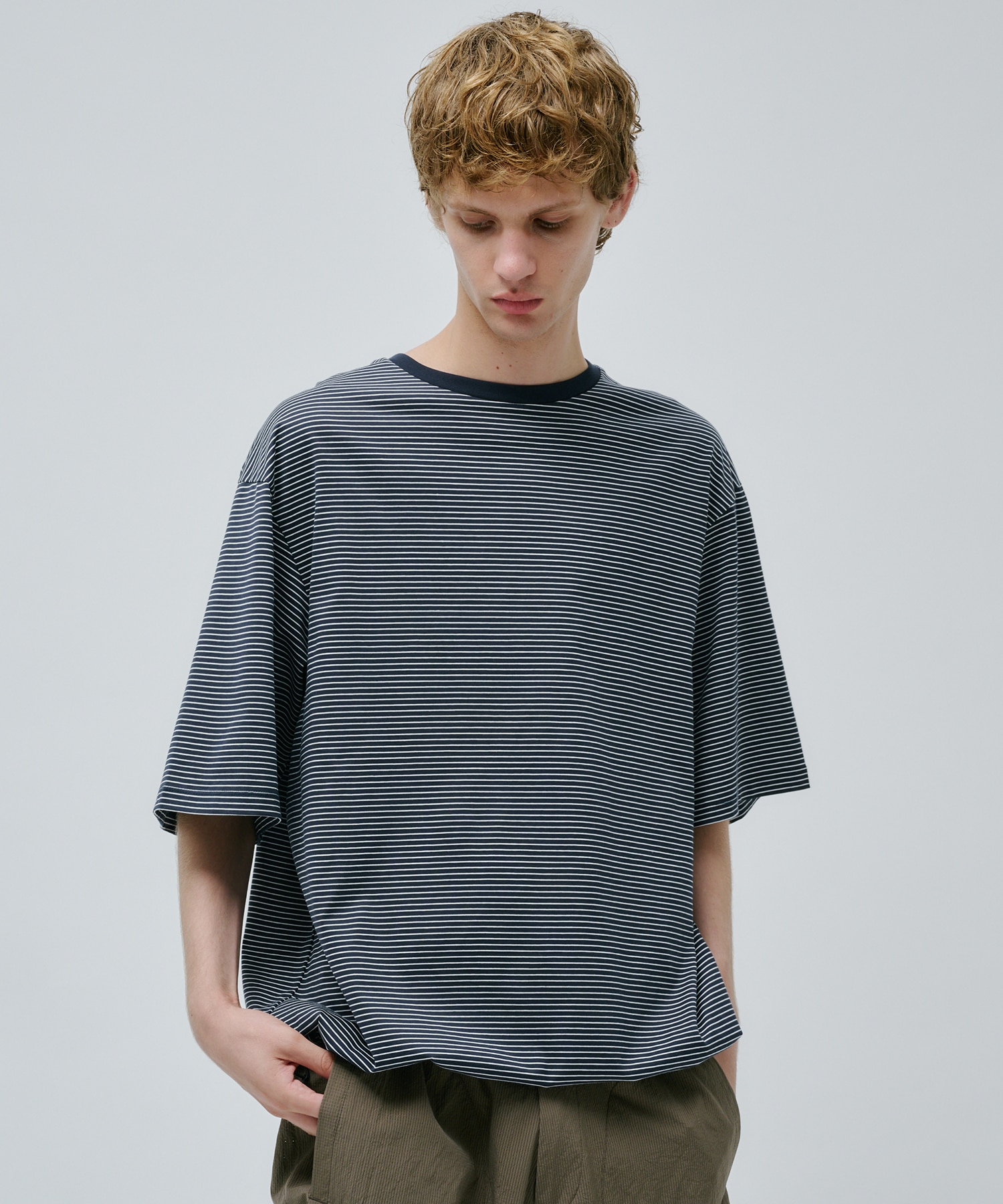 ビューティーコットンコードボーダーTEE