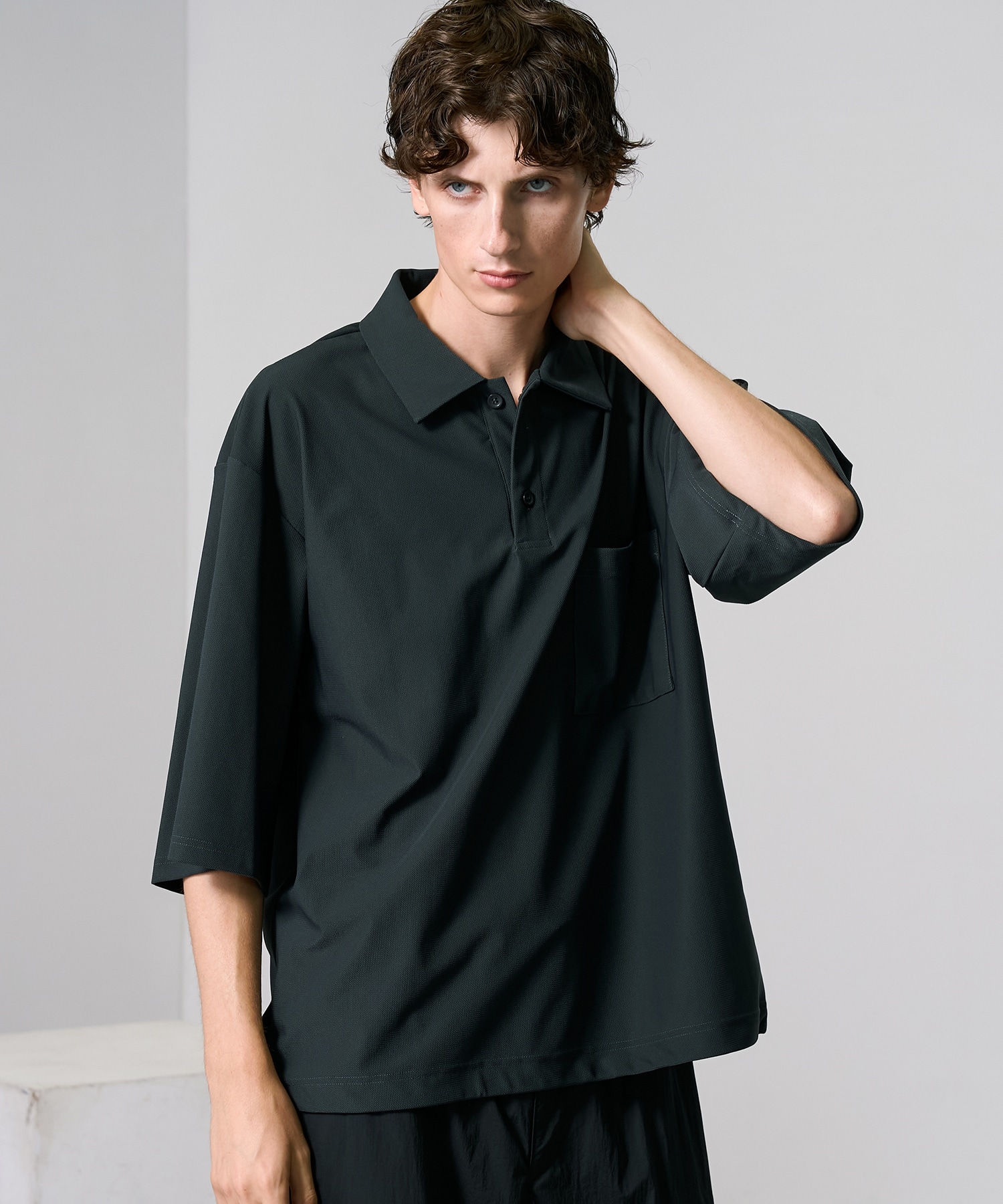 SALVAGE PUBLIC 花柄シャツ Lサイズ 8分袖】シックなお花柄 大人のデザイントップス（シャツ