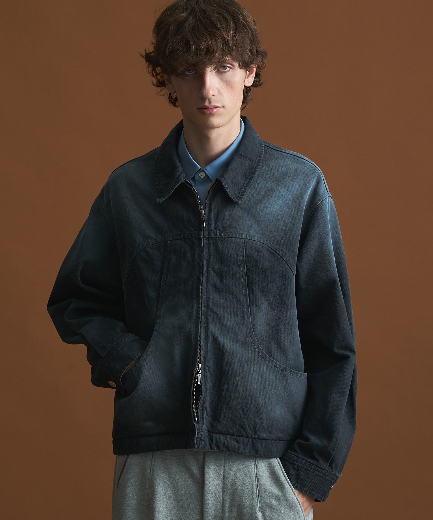 PUBLIC DENIM BLEACH BLOUSON