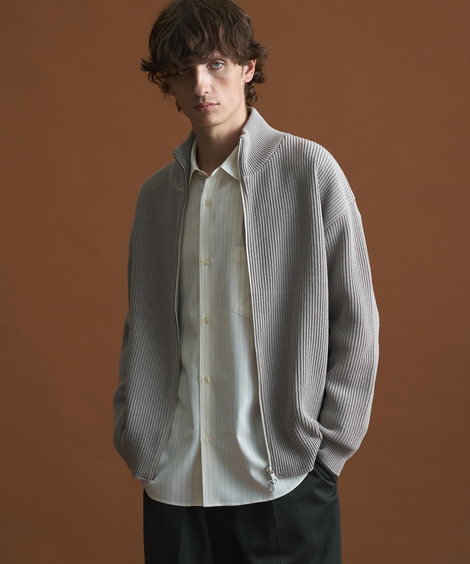 バウンドウールライトドライバーズニット