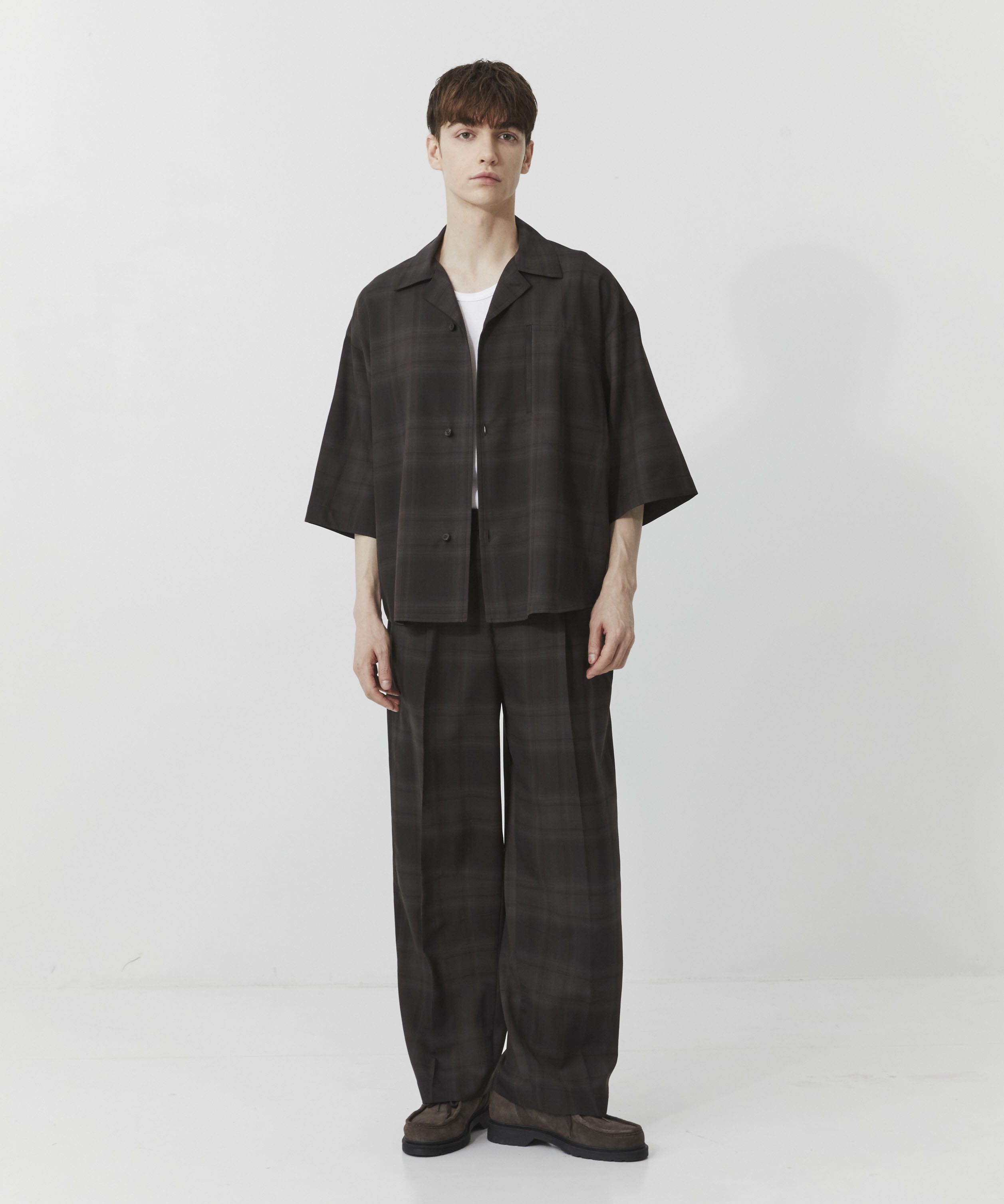 【WEB限定】ファインウールシャツセットアップ