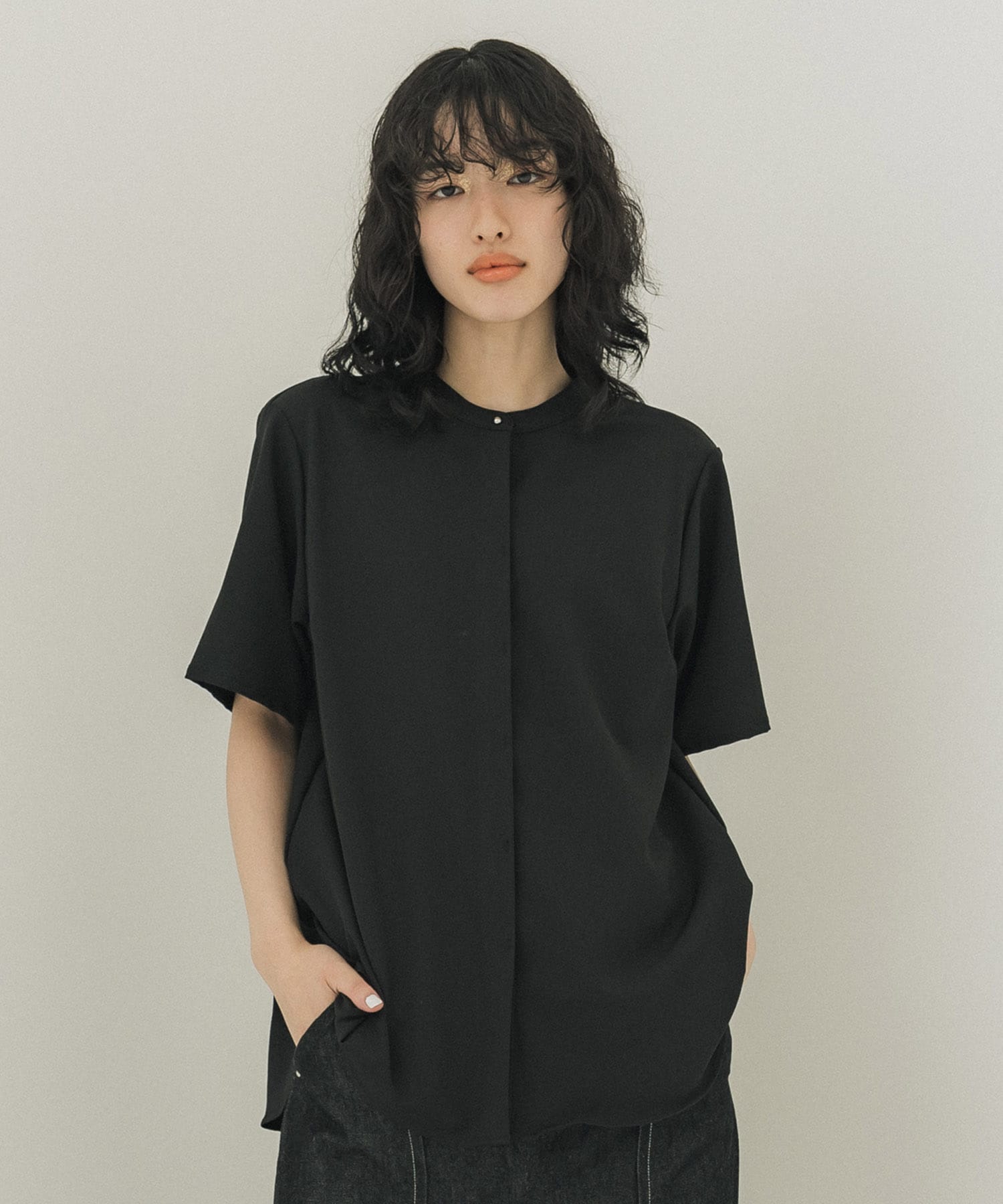 シアーオーガンジーシャツ(FREE BLACK): : ウィメンズ｜PUBLIC TOKYO