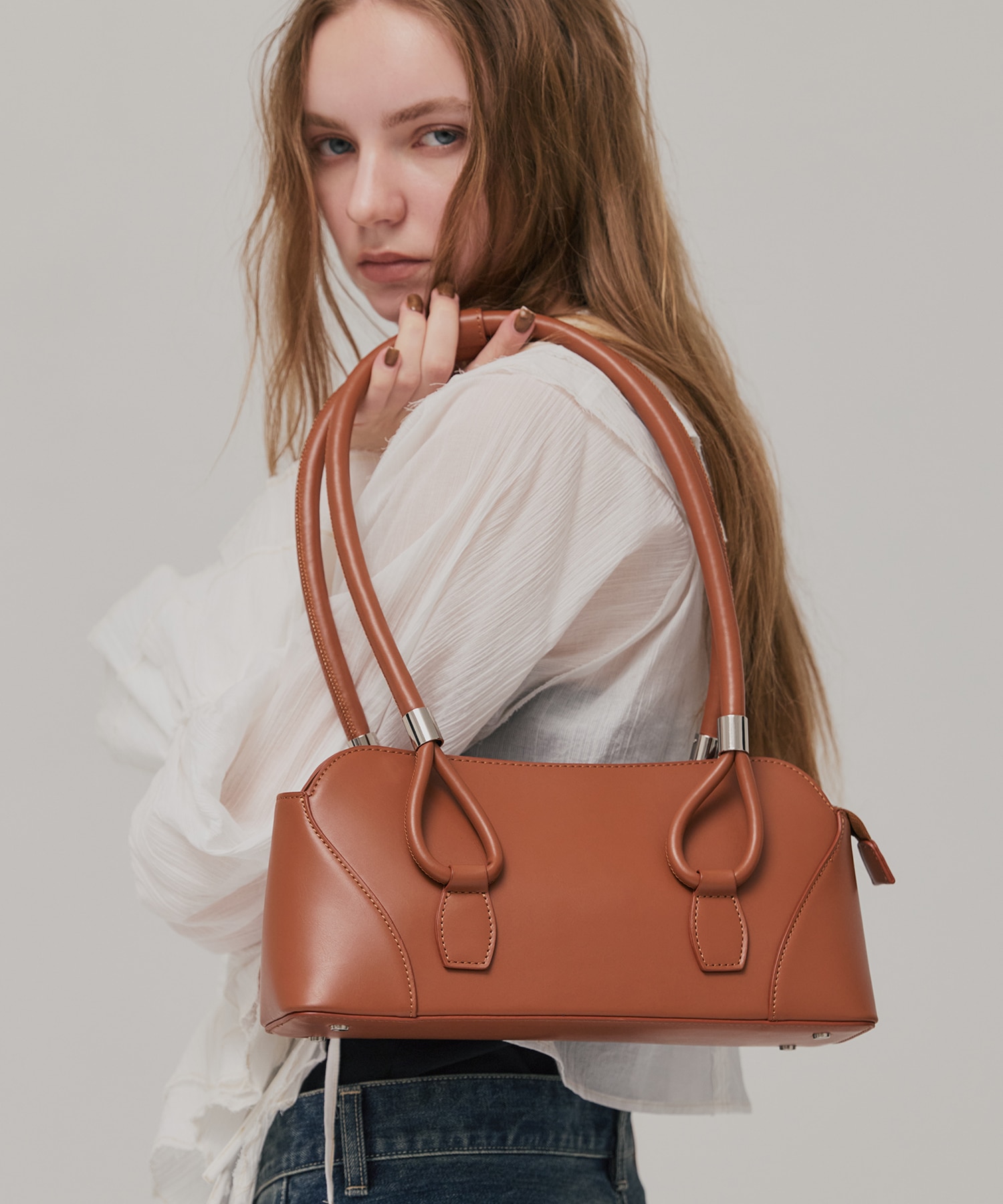 ナローハンドルワイドバッグ