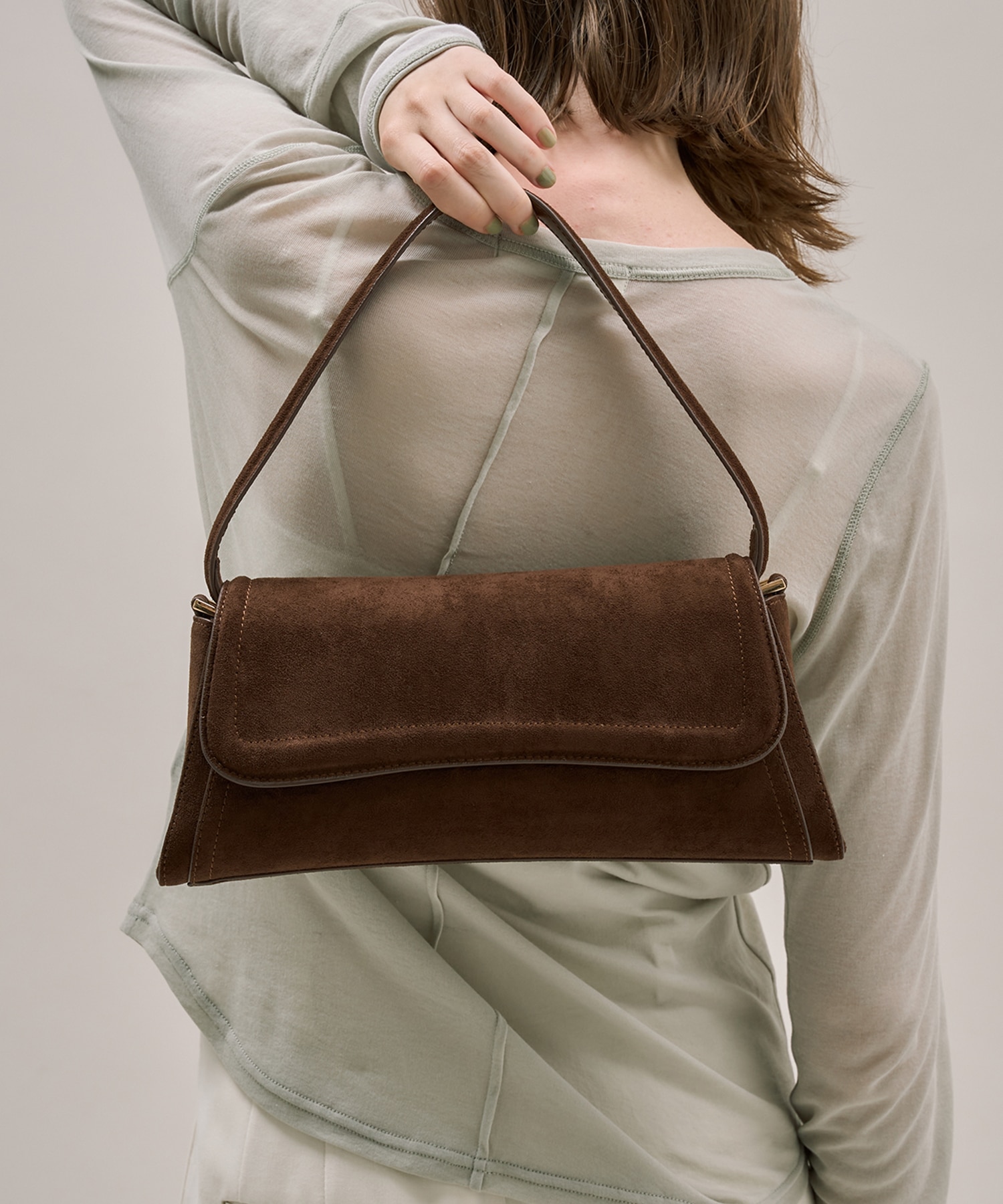 エコスウェードフラップBAG